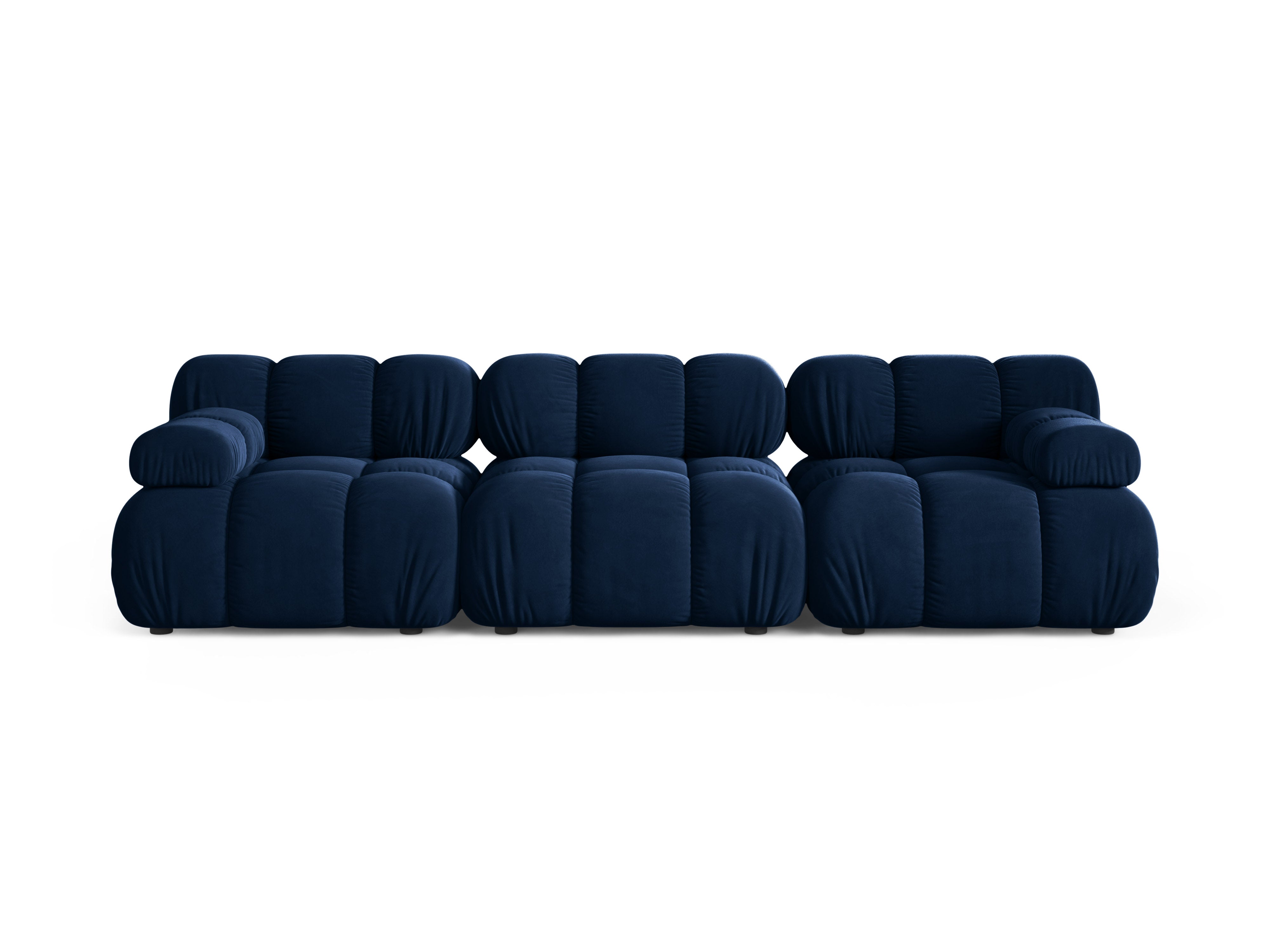 Modulares 3-Sitzer-Sofa aus Samt BELLIS in königsblau