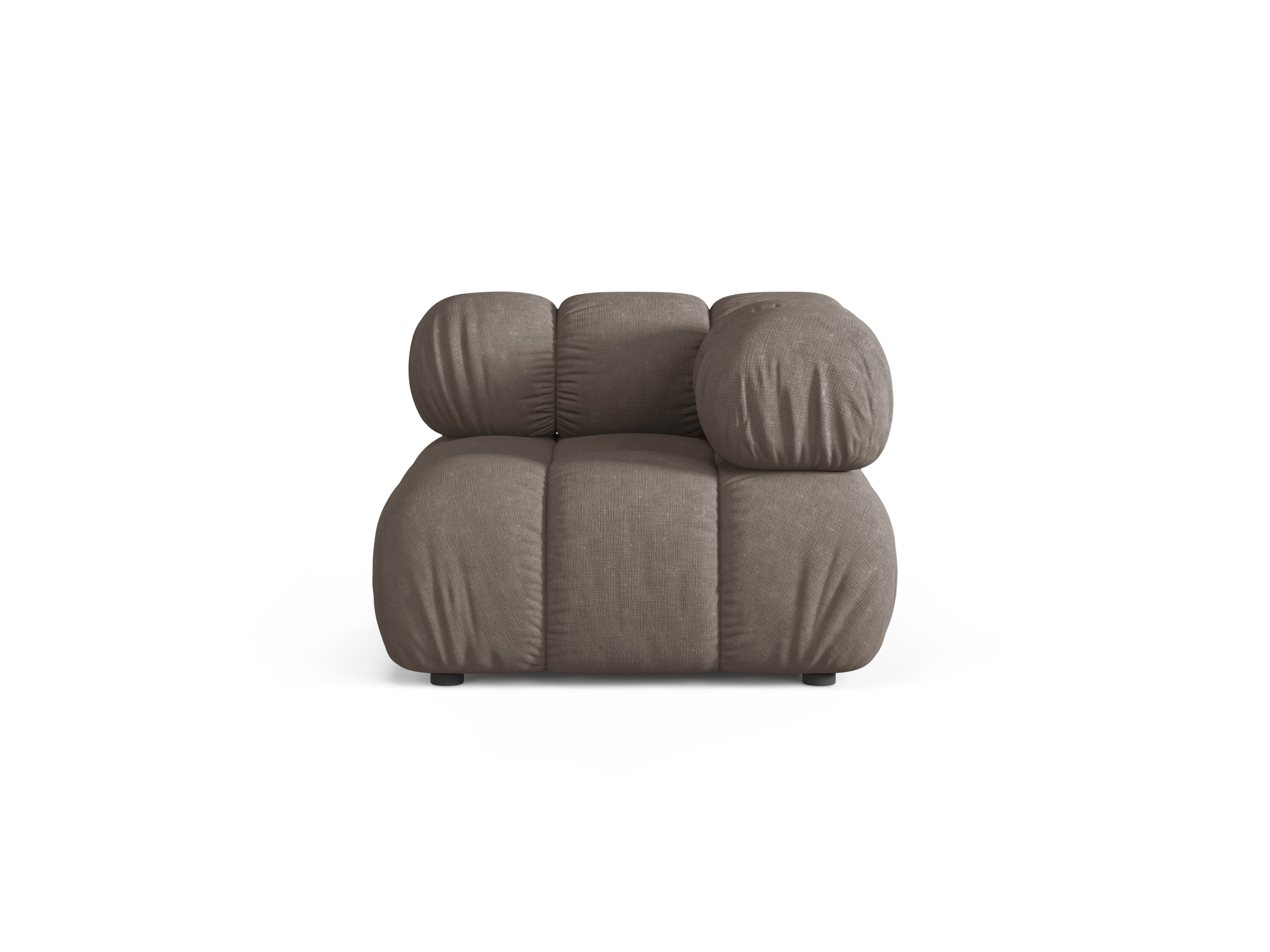 Modulares Sofa BELLIS - Eckmodul in dunklem Cappuccino