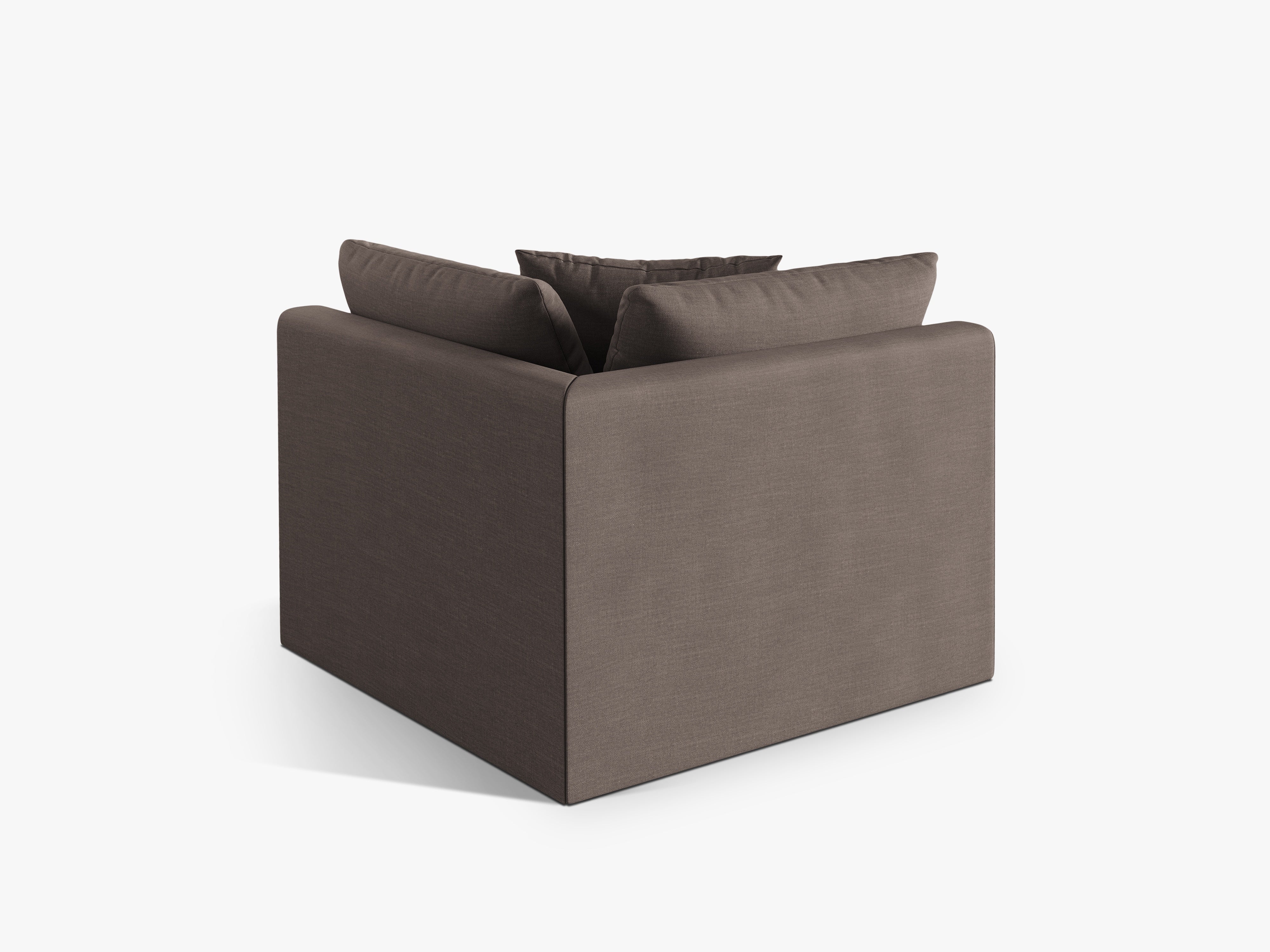 CHRIS modular sofa - sand-colored chenille corner element