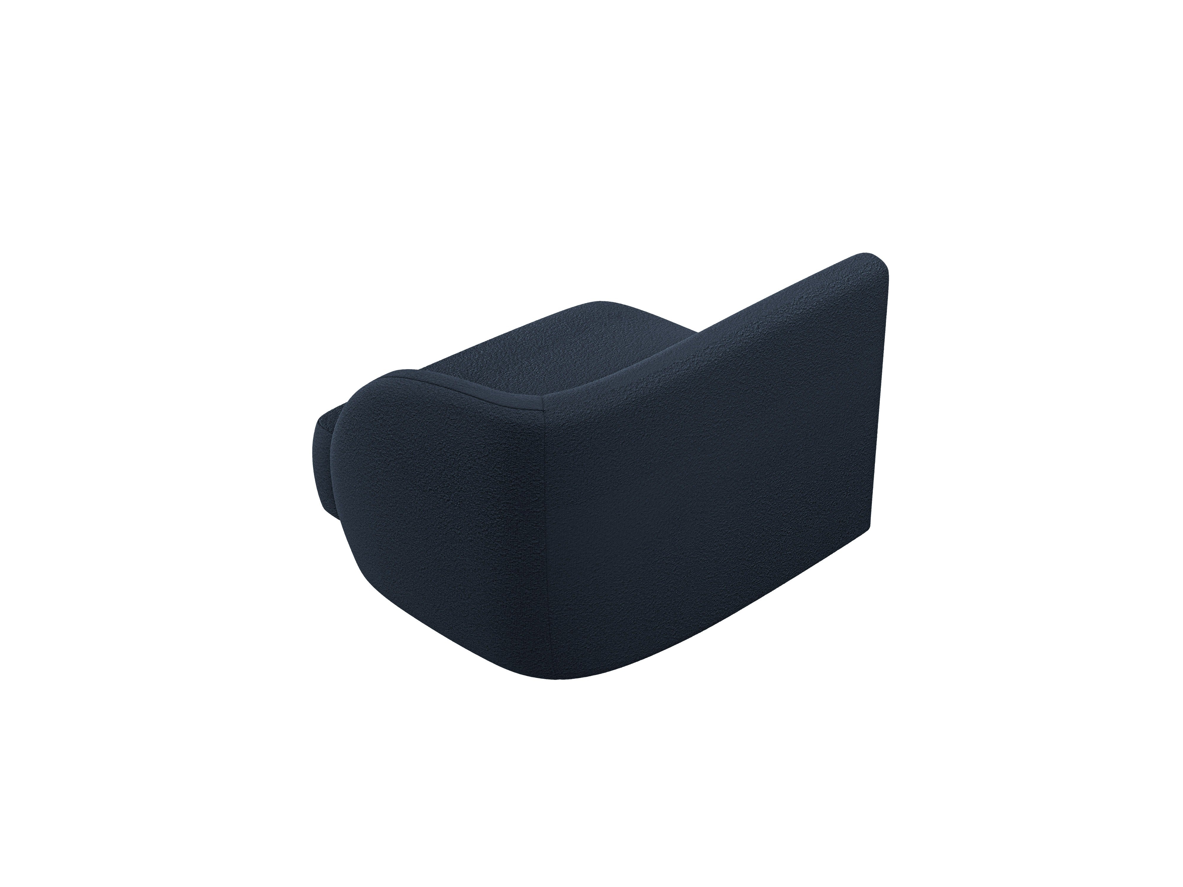 MILEY Modular Sofa - Right Side Module Dark Blue Boucle