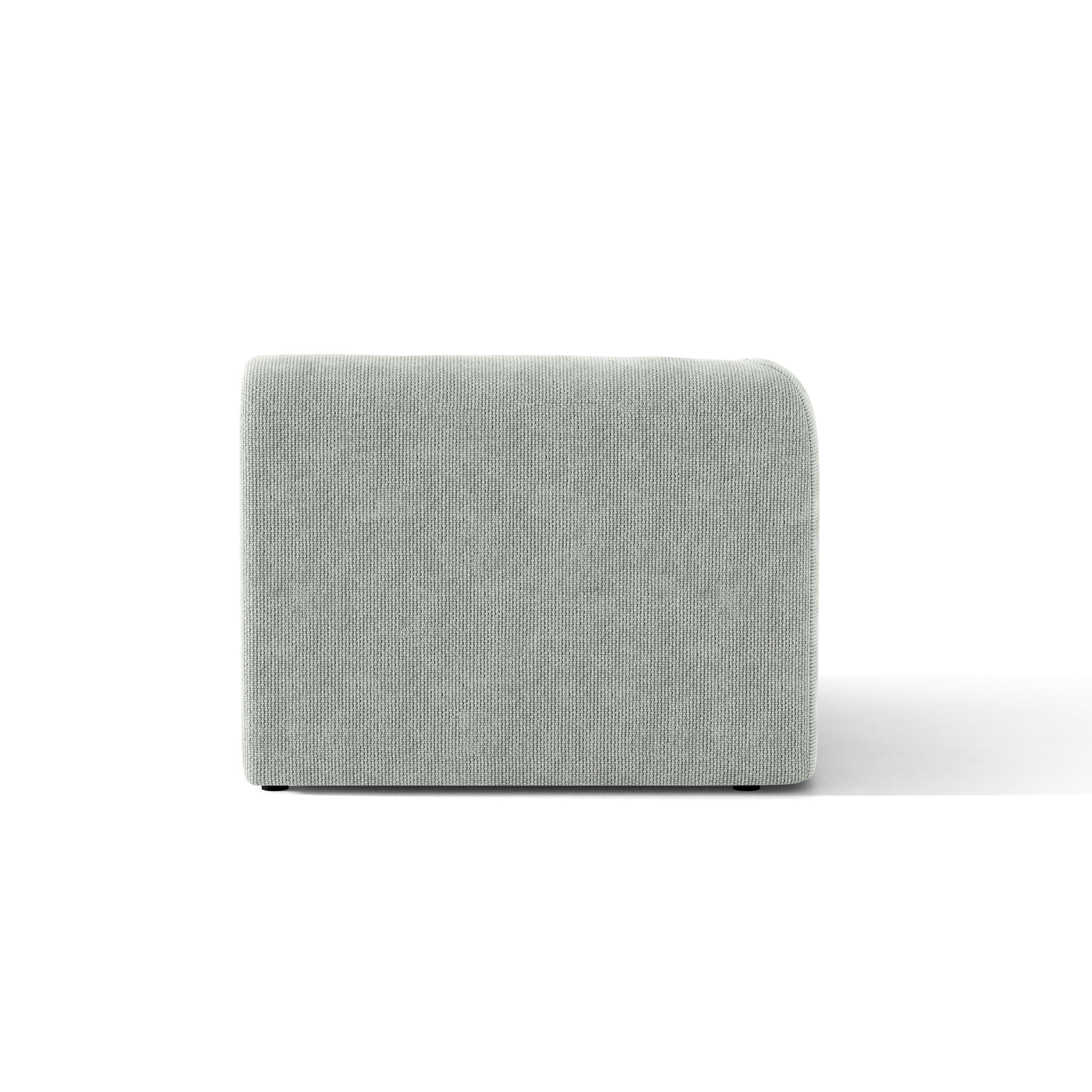 Modulsofa MILEY - linkes Modul graues Chenille