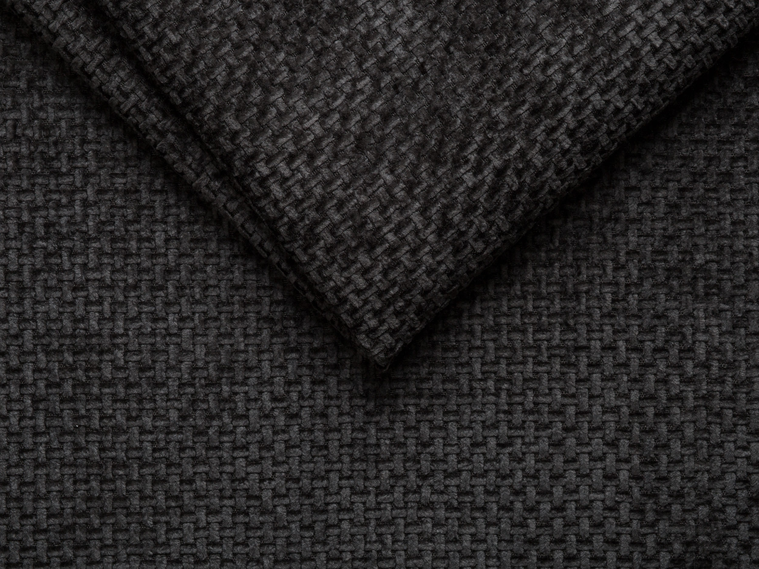 Modular sofa - left module MILEY black chenille