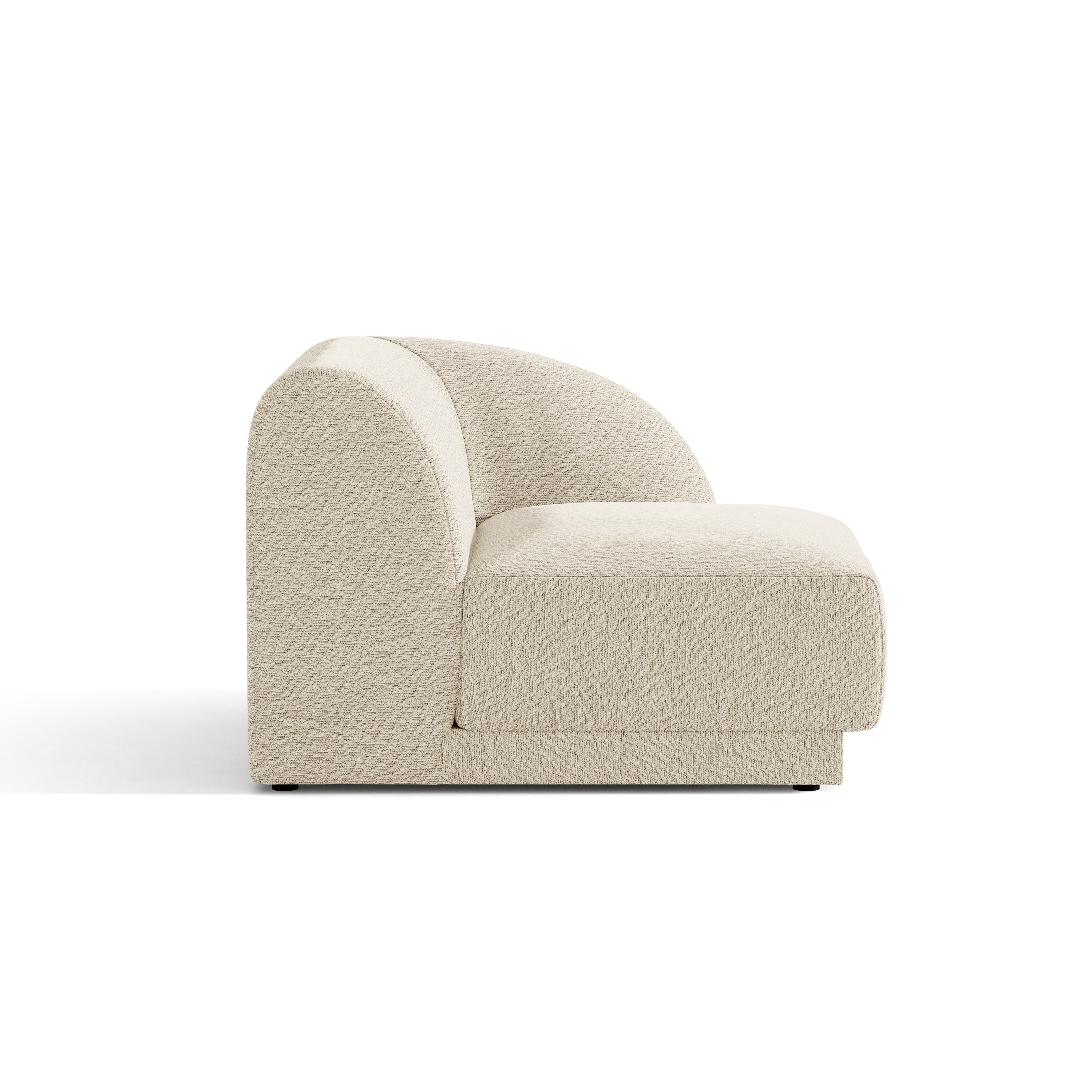 Modulsofa MILEY - rechte Modulkombination in beigem Boucle