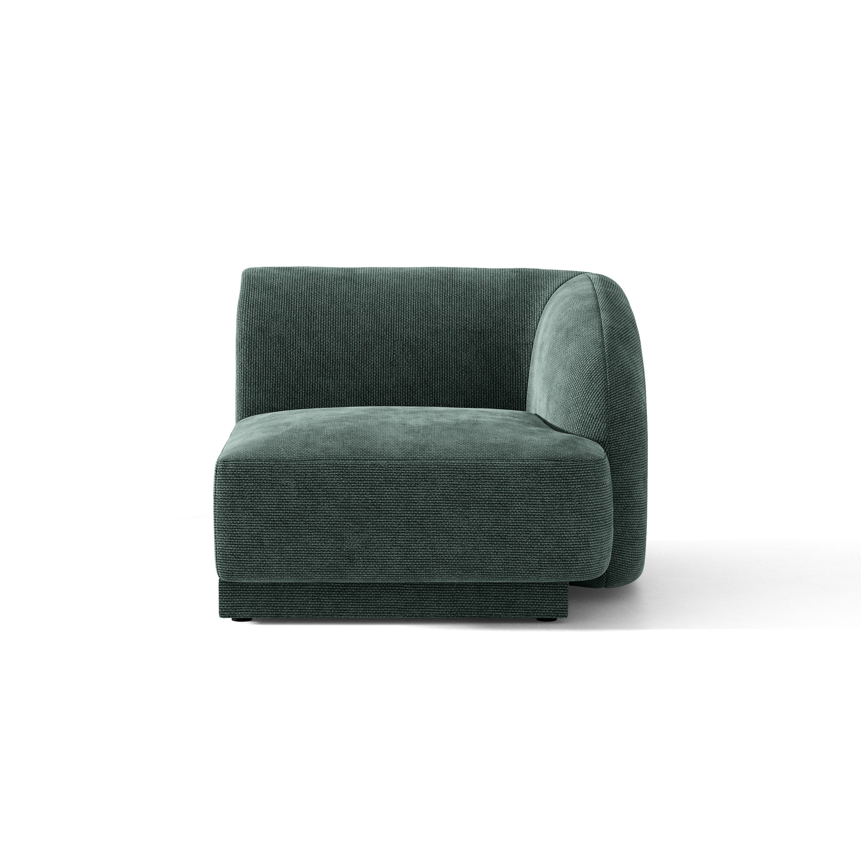 Modulares Sofa MILEY - rechte Modulkombination petrol samtig