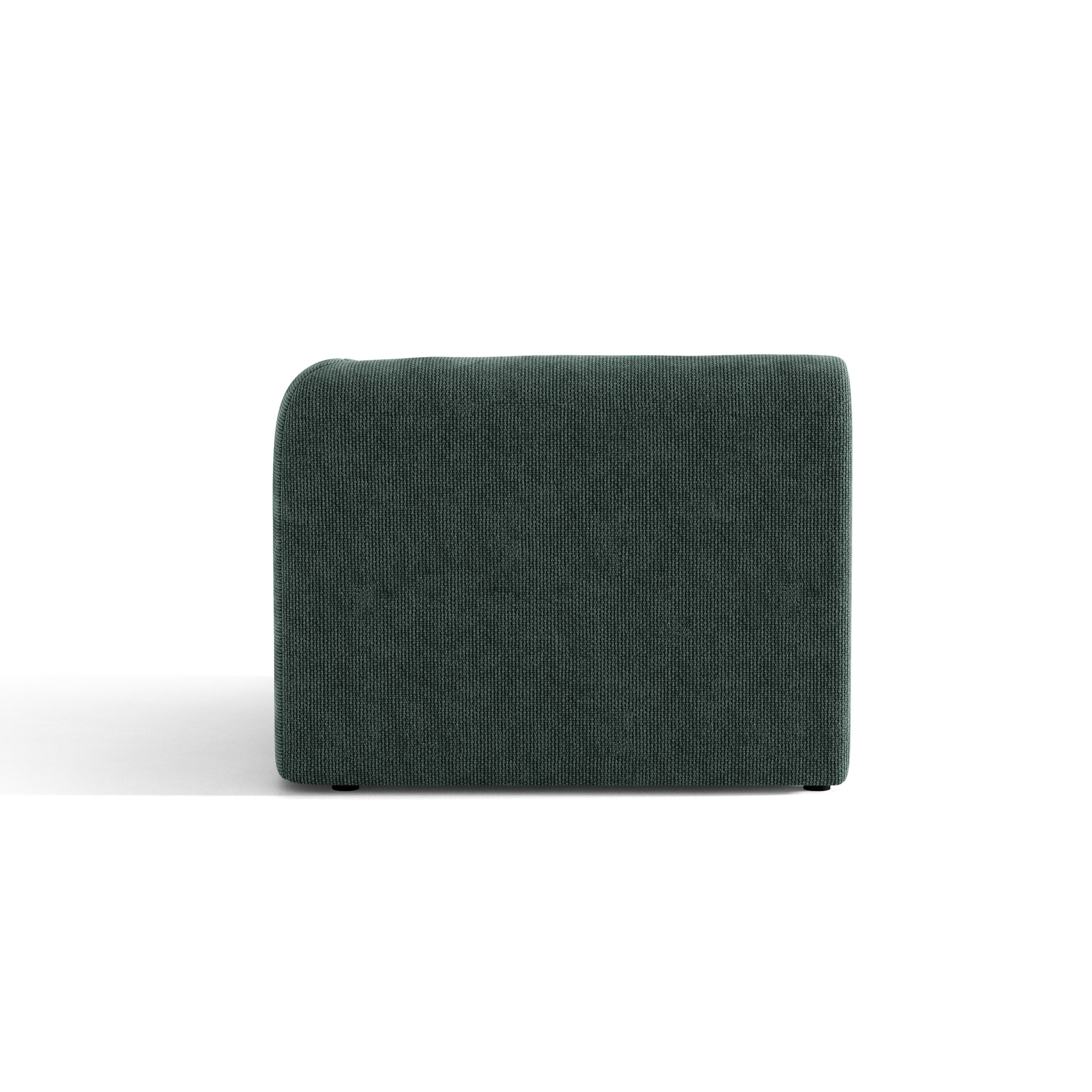 Modulares Sofa MILEY - rechte Modulkombination petrol samtig