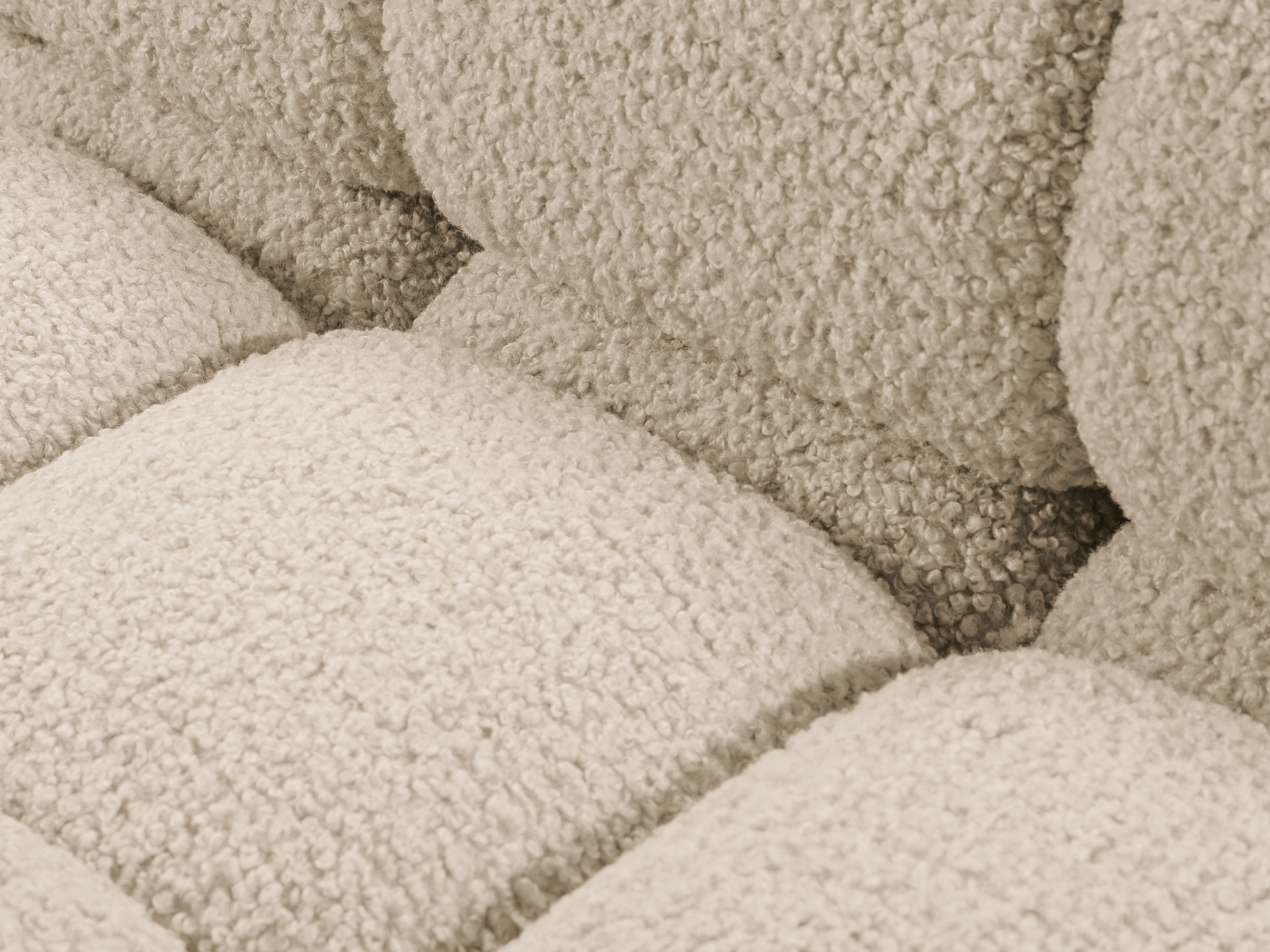 Modulares Sofa BELLIS - rechtes Modul in beigem Boucle
