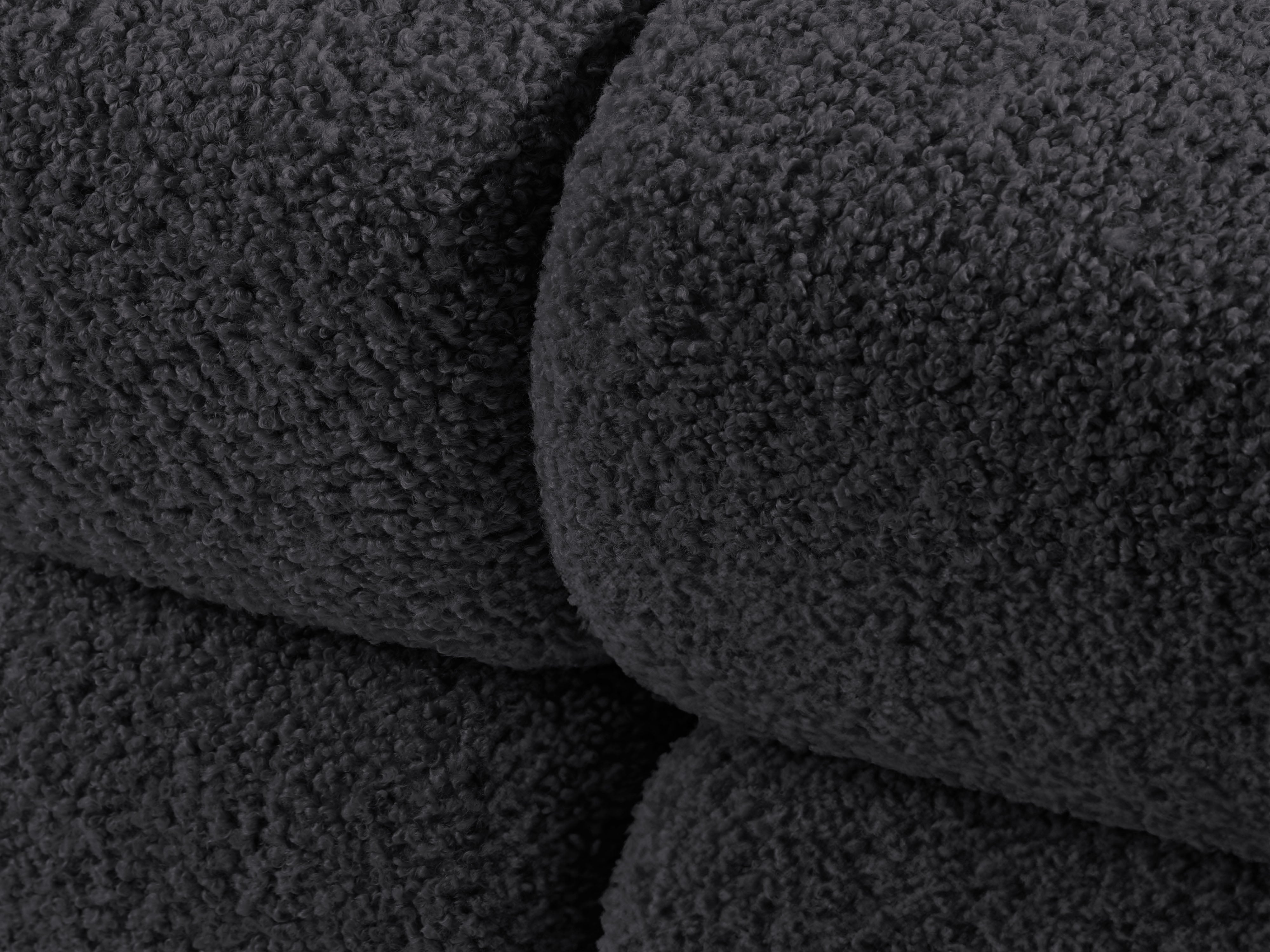 Modulares Sofa BELLIS - rechter Modul in grafitfarbenem Boucle