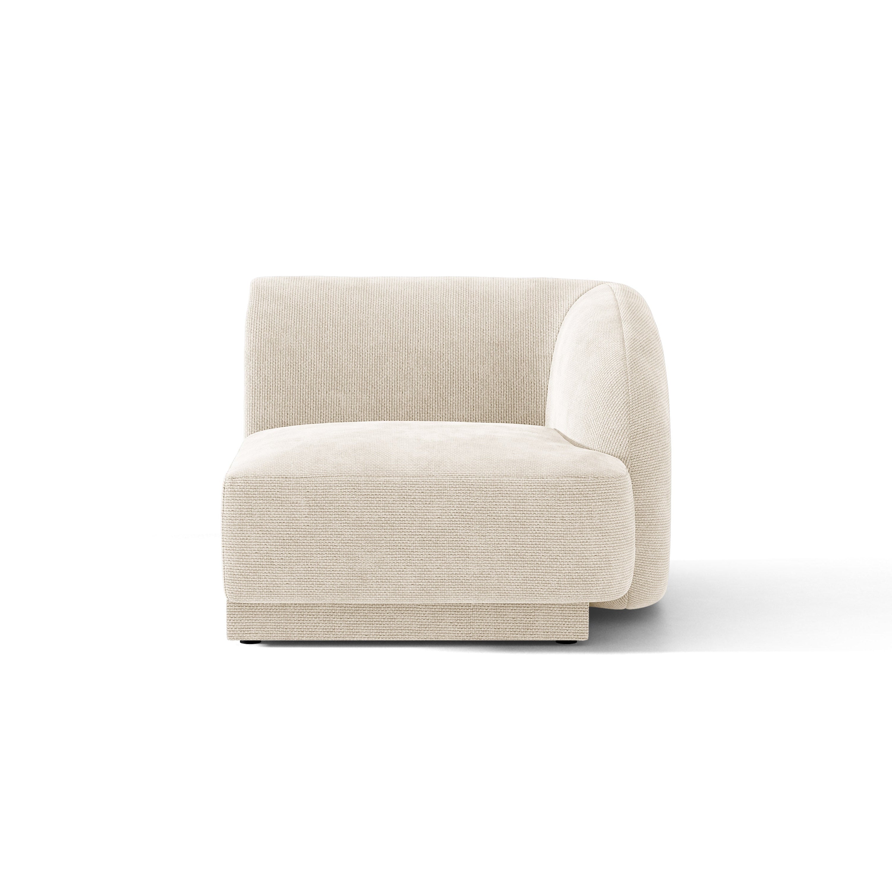 Modulares Sofa - rechter Modul MILEY Elfenbein Chenille