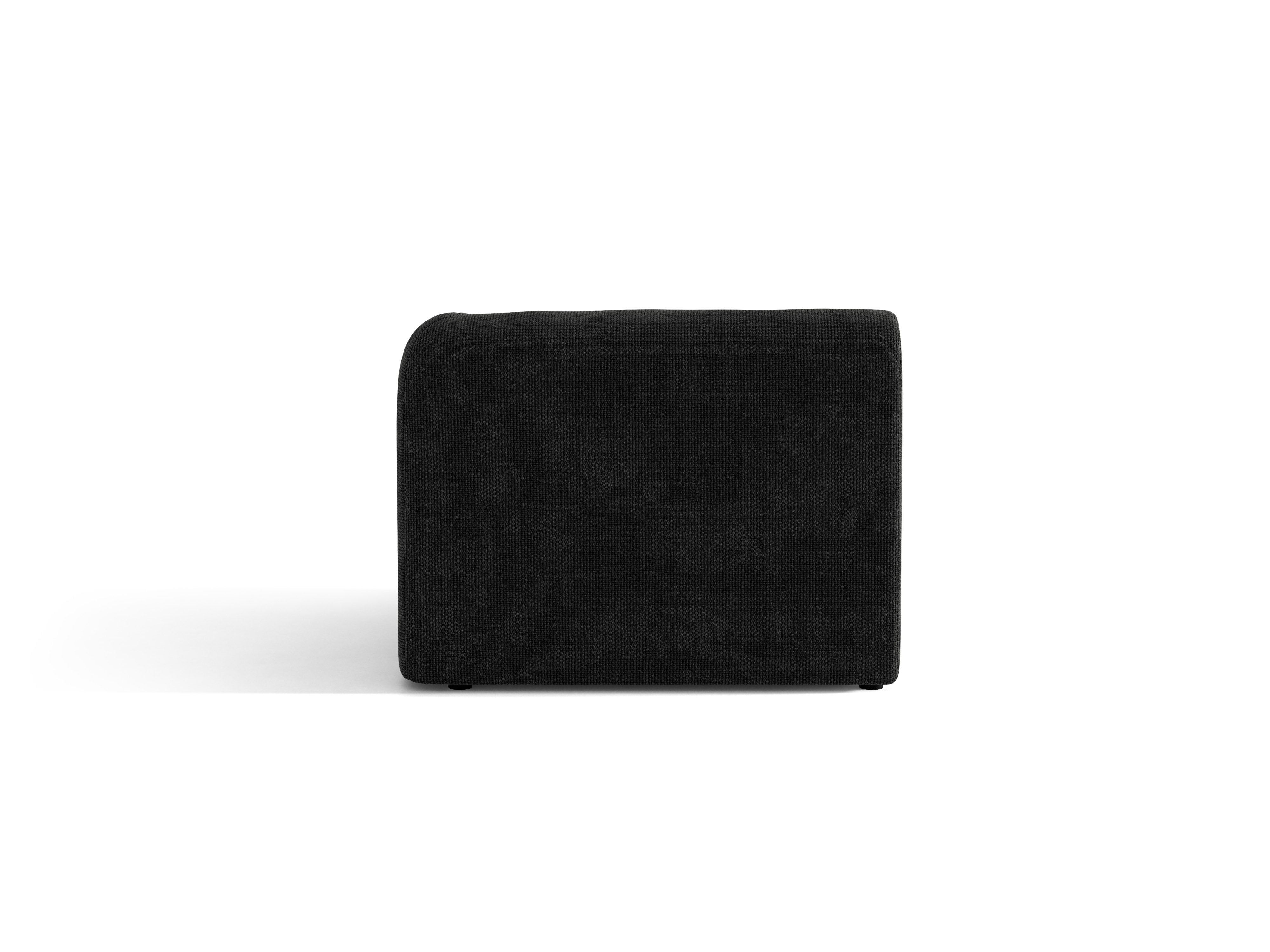 Modulares Sofa - rechter Modul MILEY schwarzer Chenille