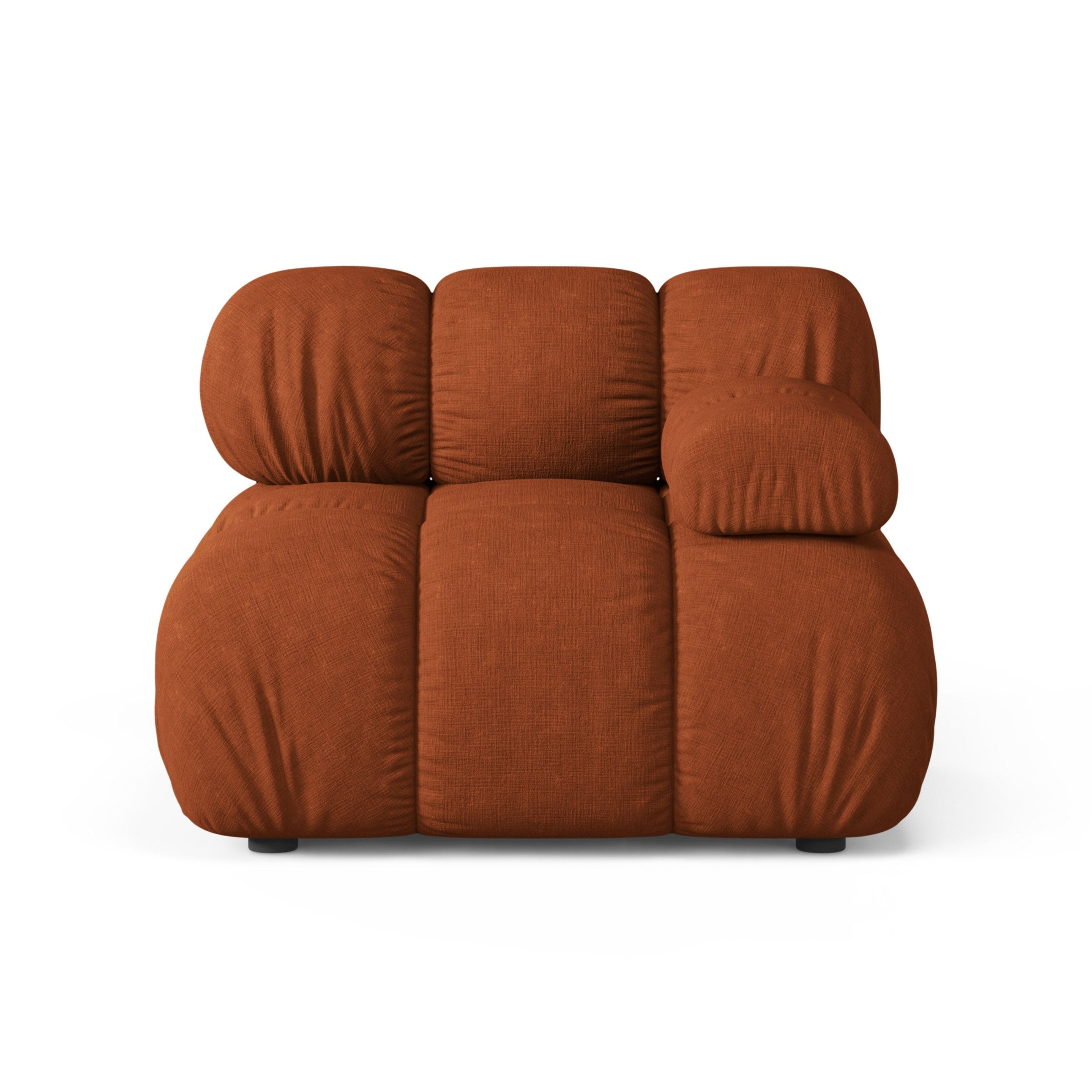 Modulares Sofa BELLIS - rechter Modul in Ziegelrot