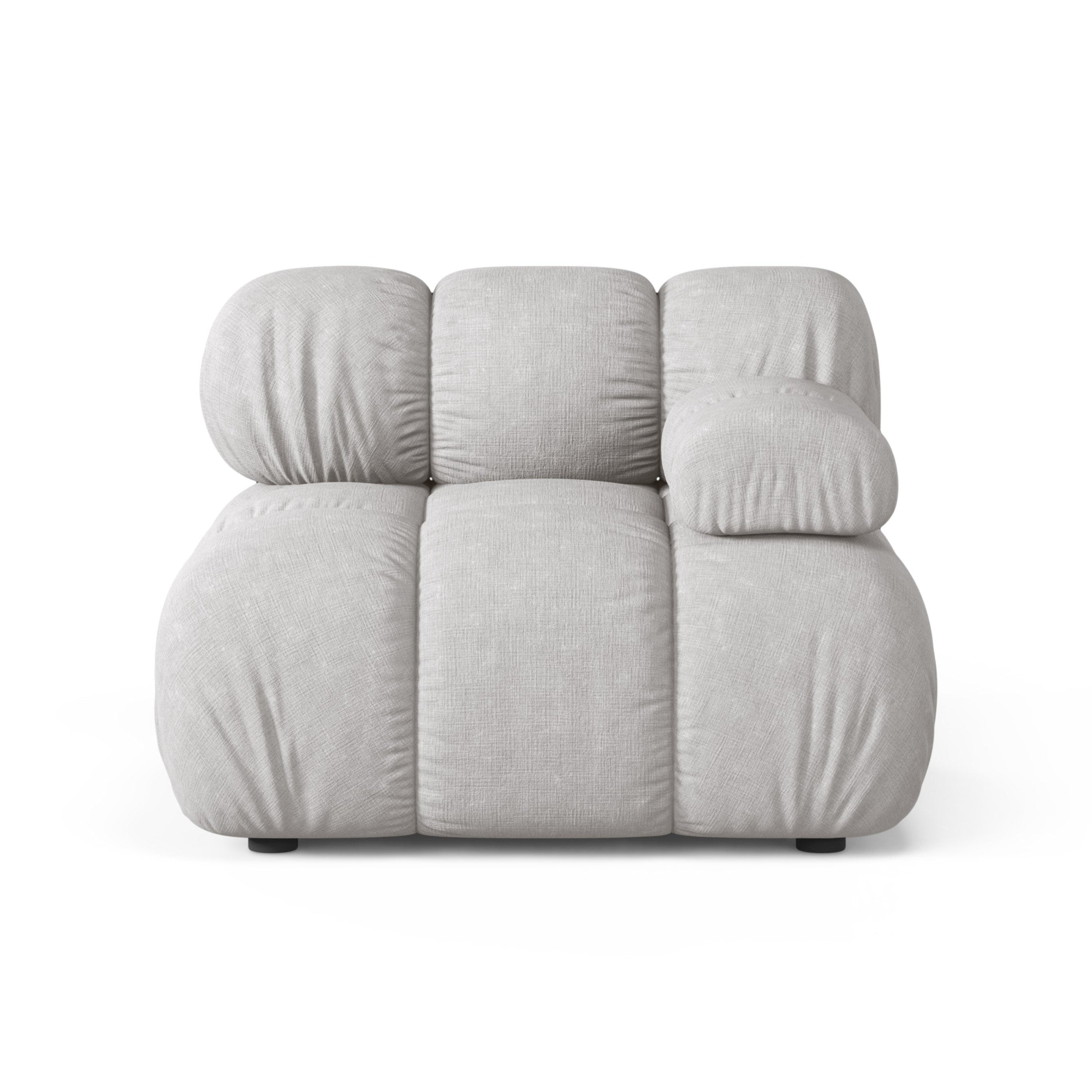 Modulares Sofa BELLIS - rechter Modul in Hellgrau