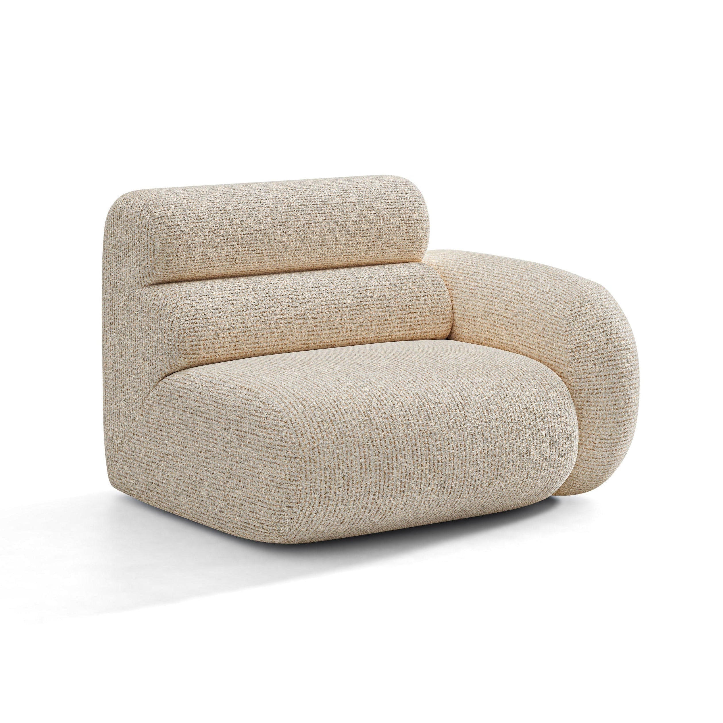 Modulares Sofa NEO - rechtes Modul in beigem Melange