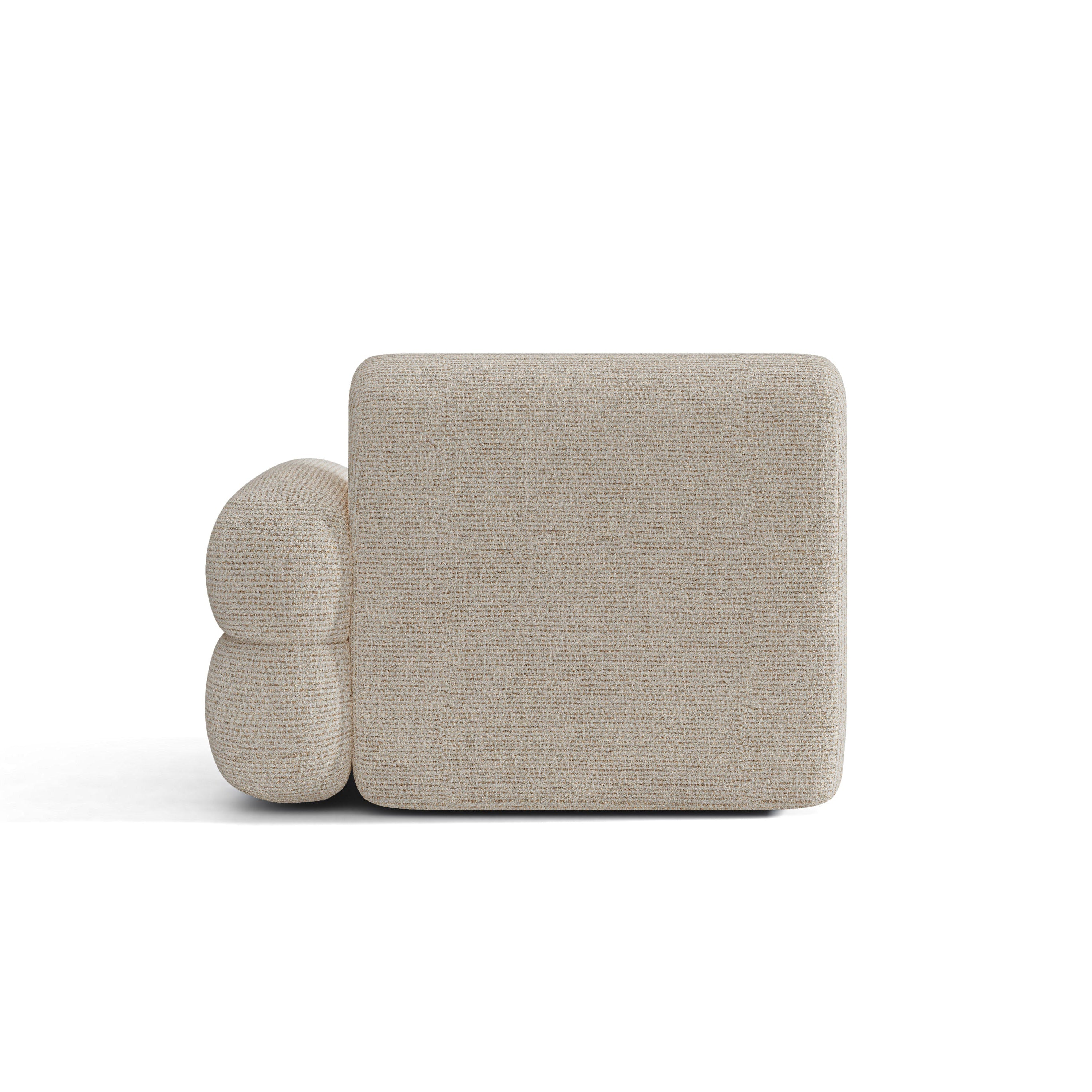 Modulares Sofa NEO - rechtes Modul in beigem Melange