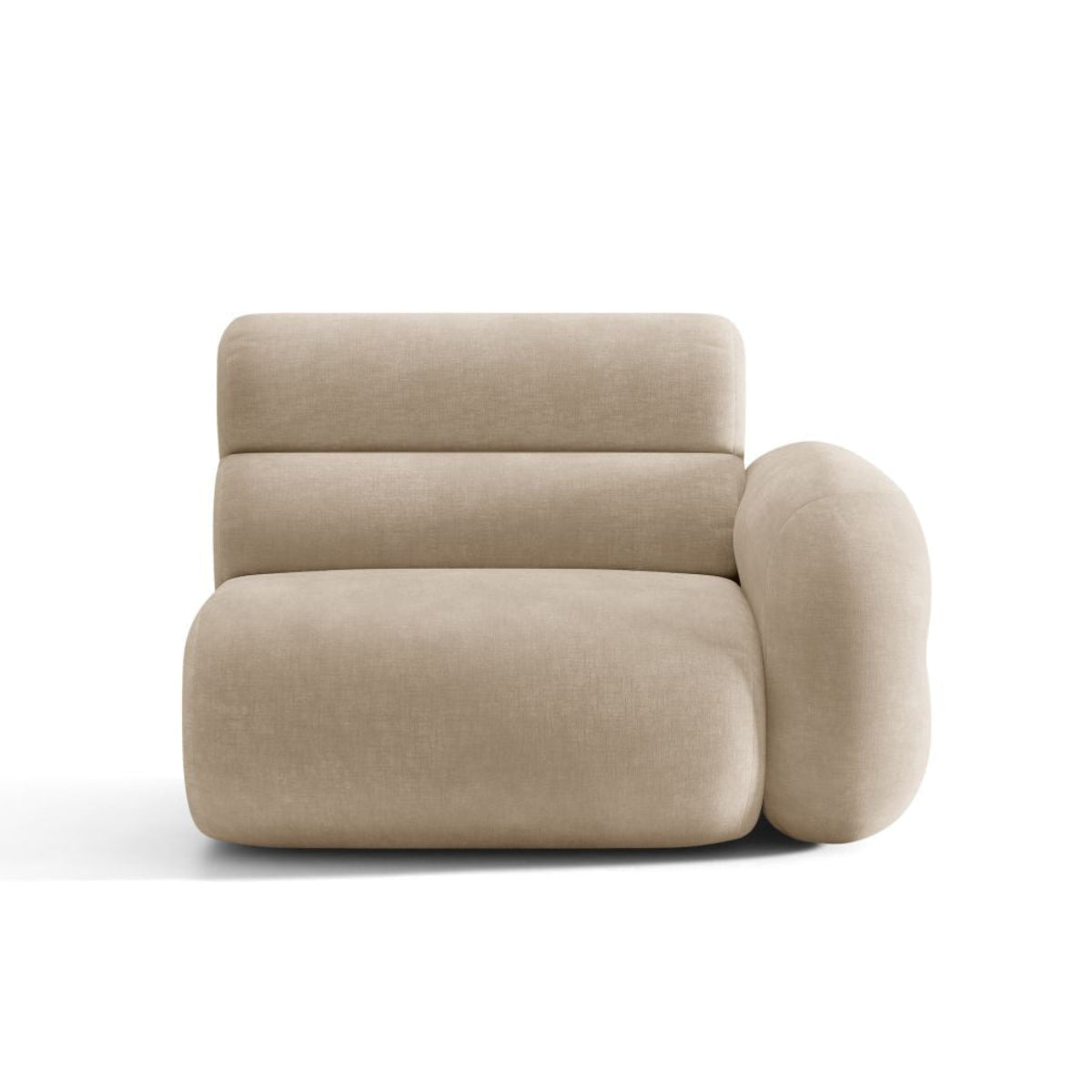 Modulares Sofa NEO - rechtes Modul in beigem Chenille