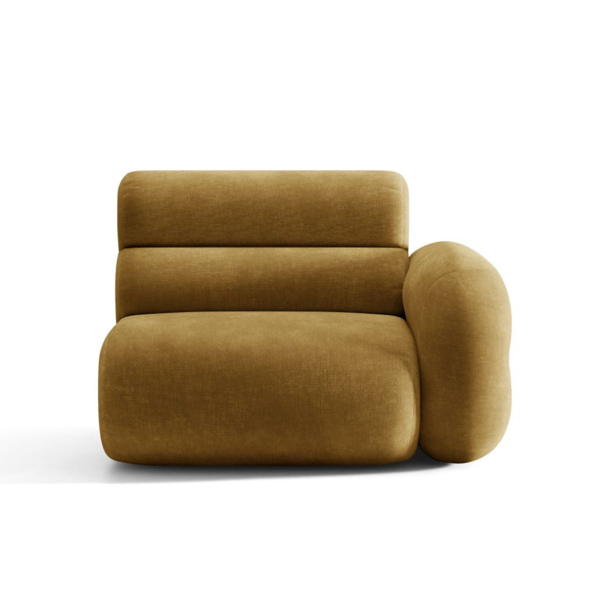 Modulares Sofa NEO - rechtes Modul in senfgelbem Chenille