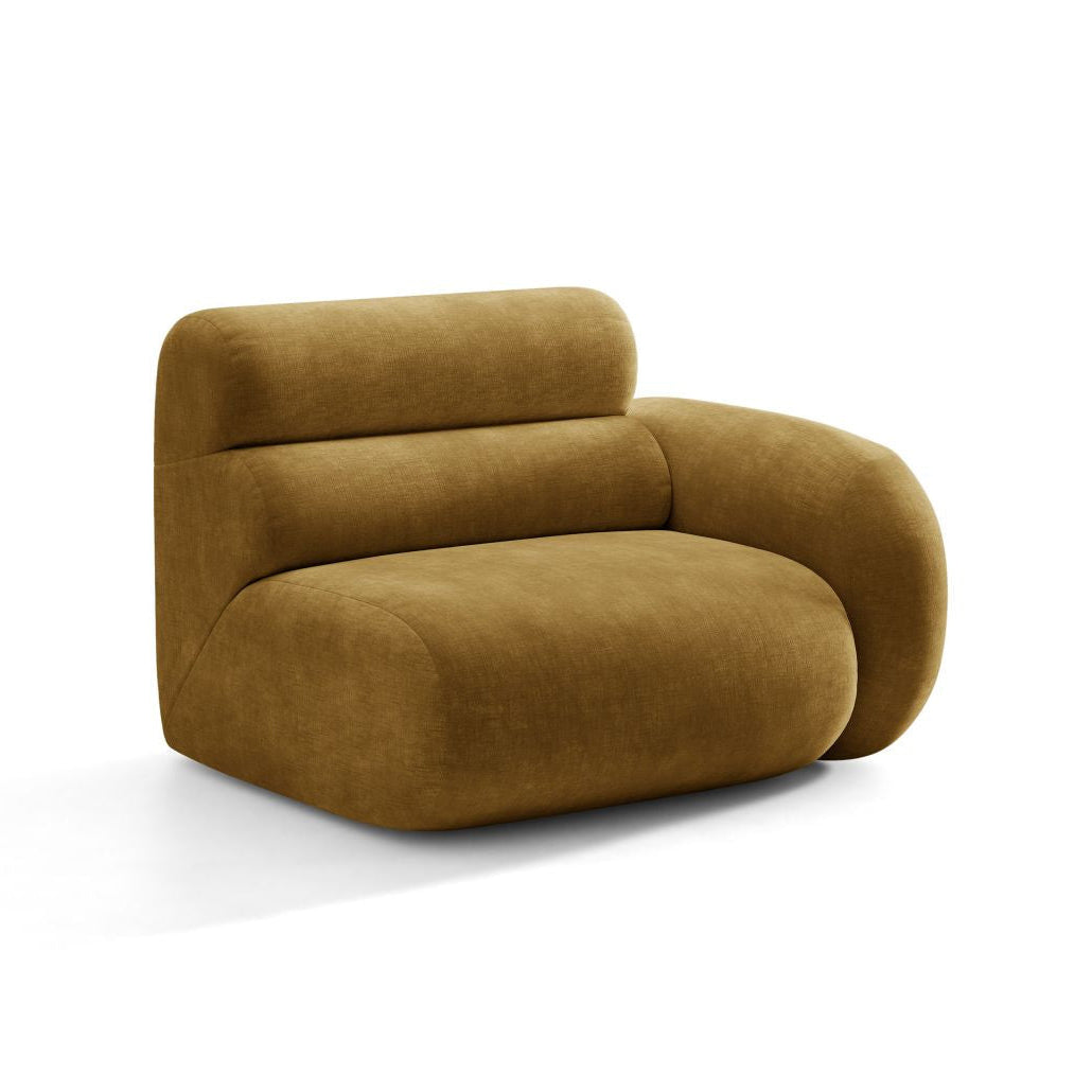 Modulares Sofa NEO - rechtes Modul in senfgelbem Chenille