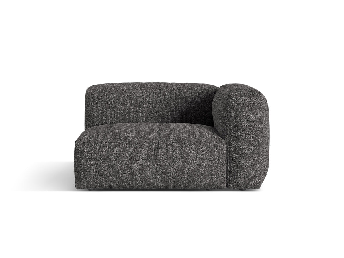 Moduł z prawym podłokietnikiem MARTINA antracytowy boucle – Micadoni
