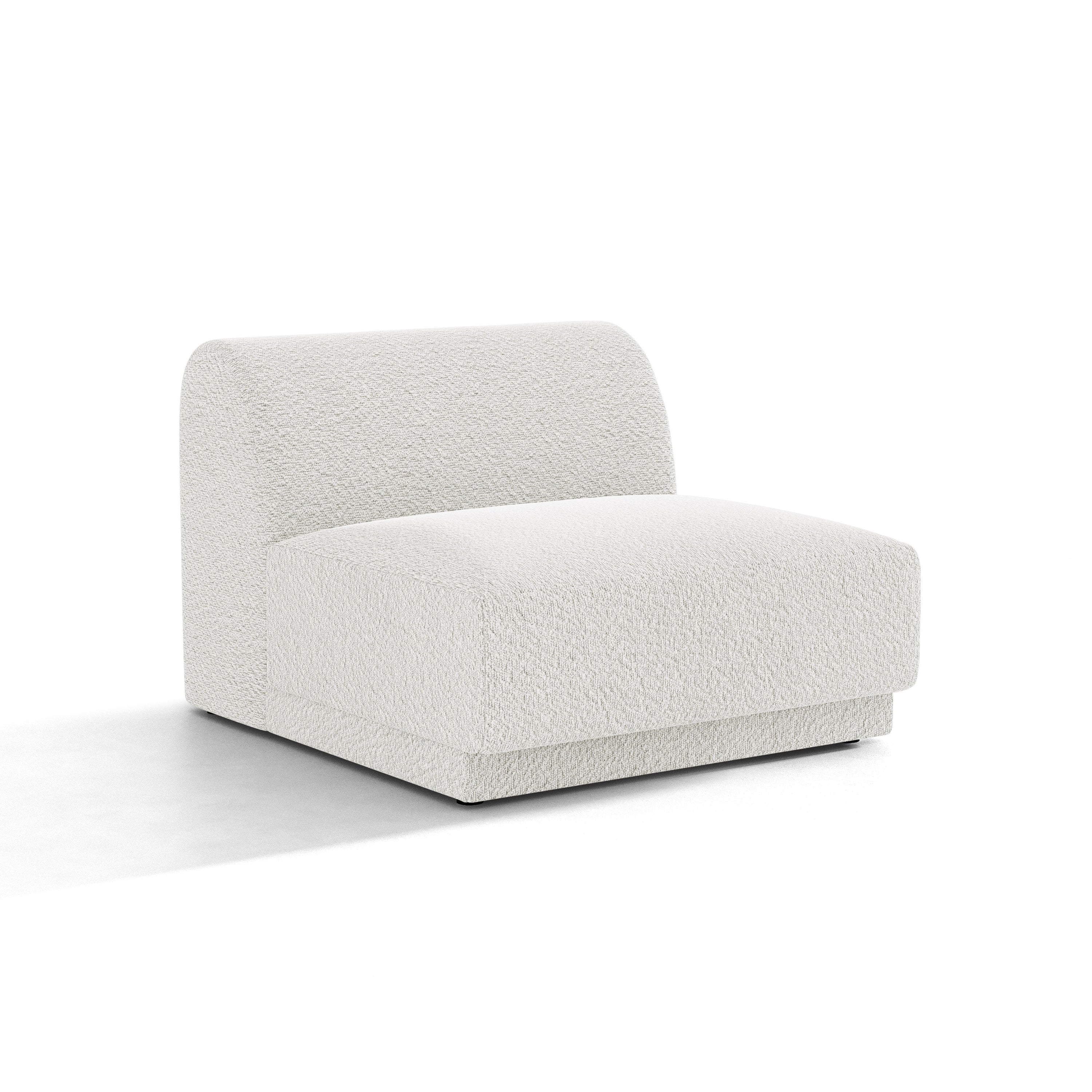 Sessel / Modul MILEY weiß Boucle