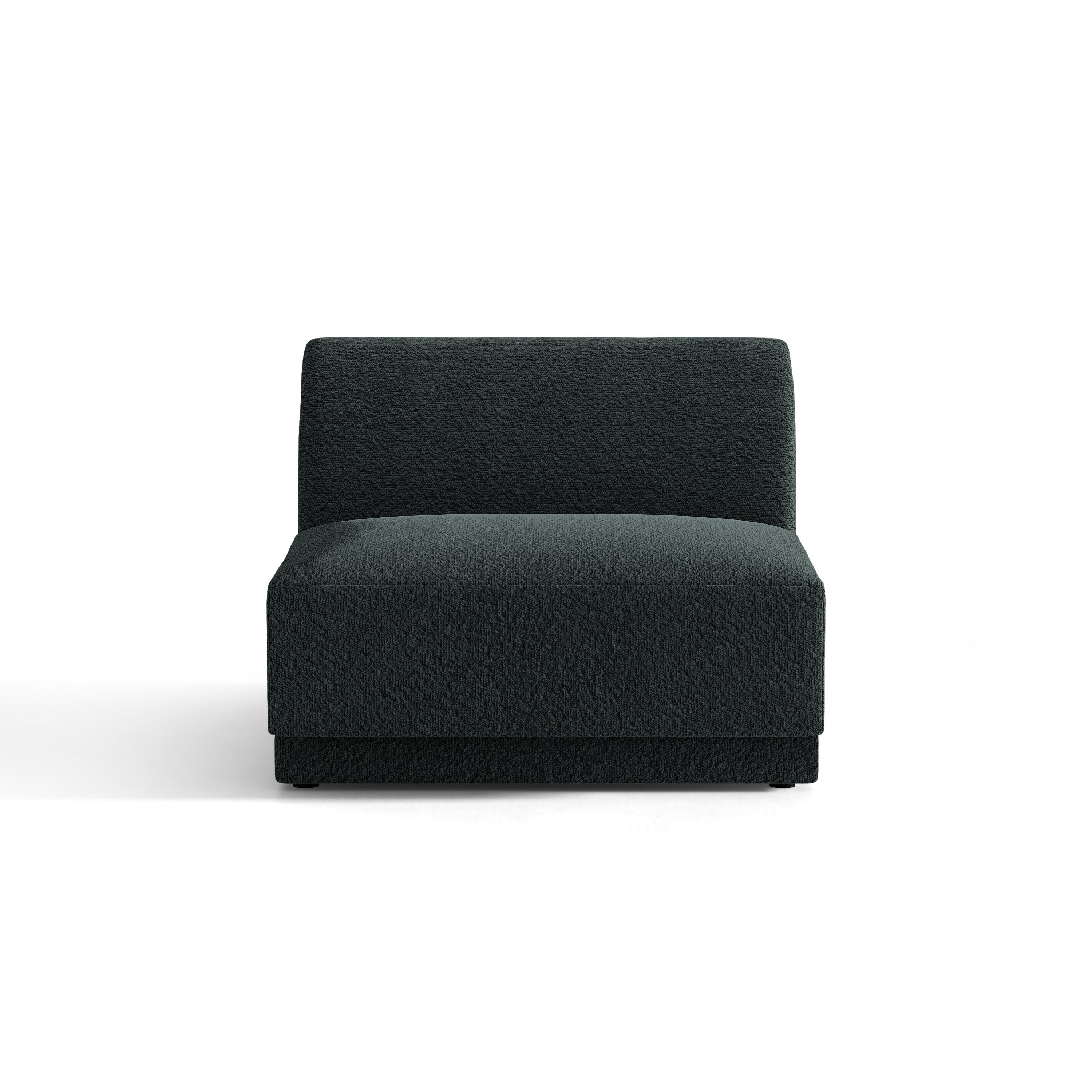 Sessel / Modul MILEY schwarzes Boucle