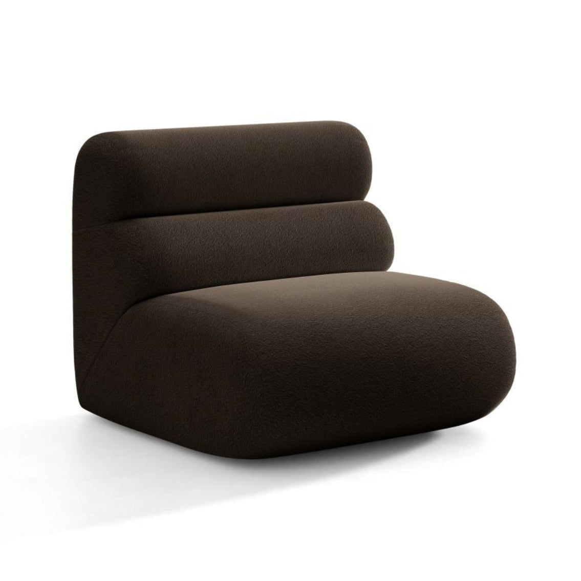 Sessel / Modul NEO braunes Boucle