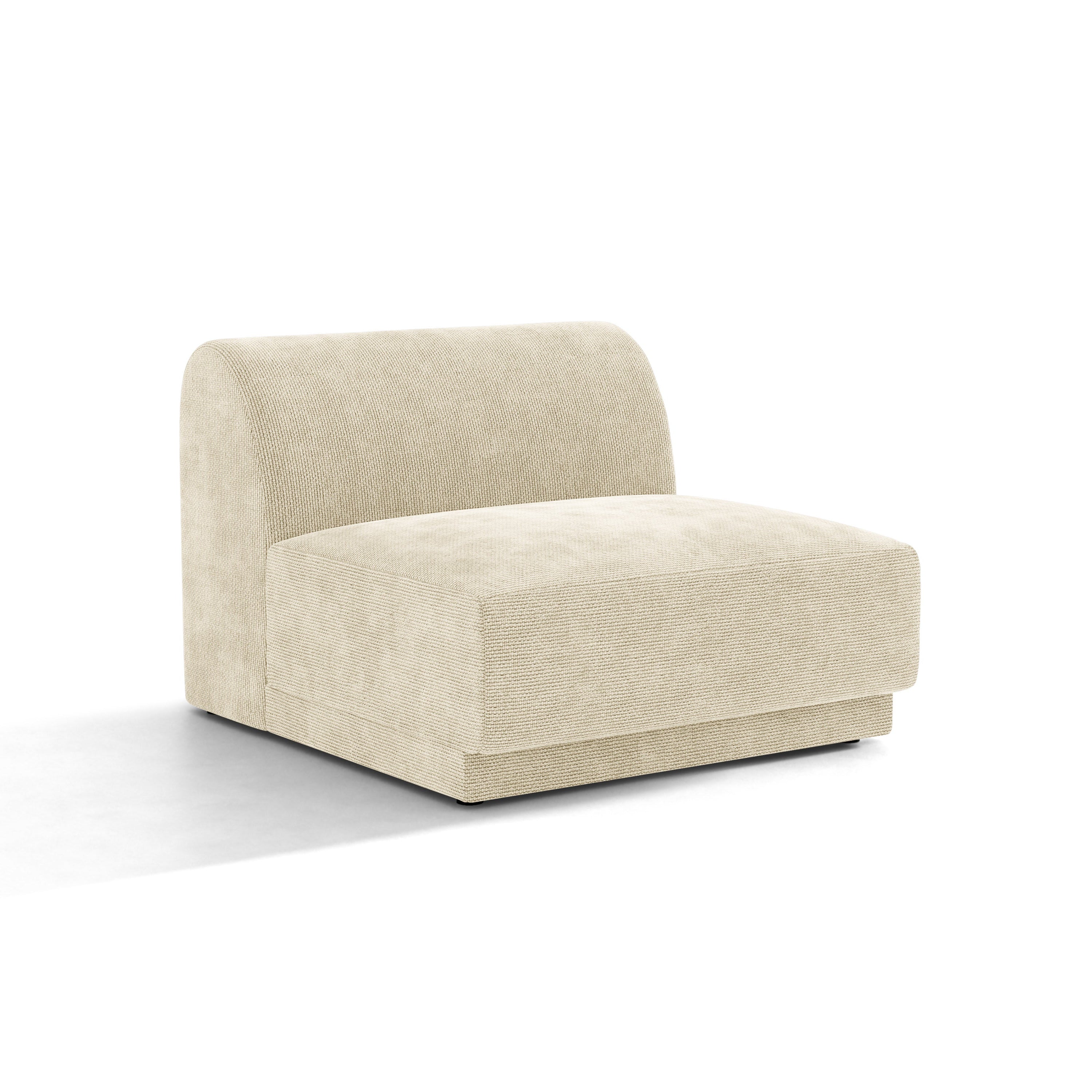 Sessel / Modul MILEY hellbeige schimmerndes Chenille