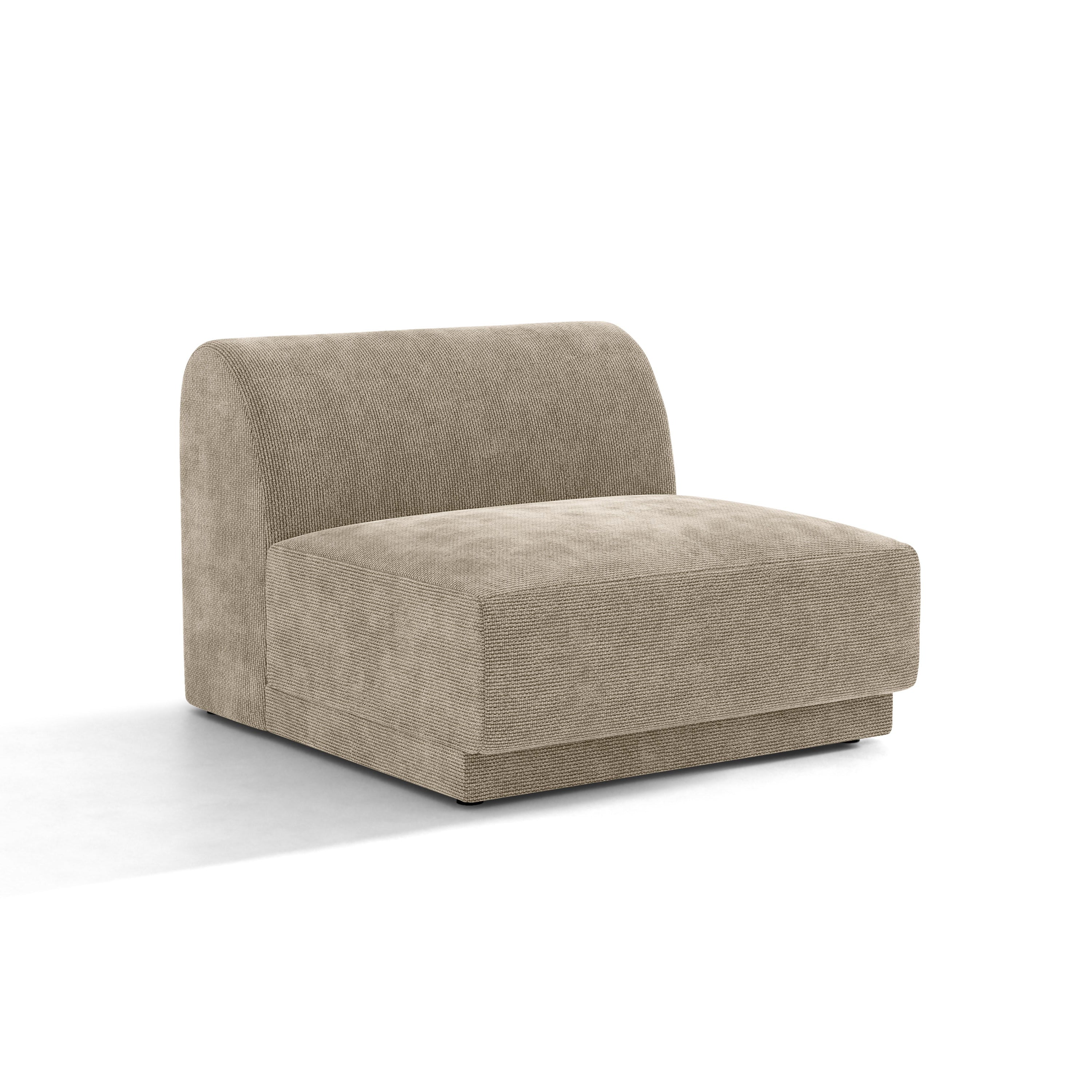 Sessel / Modul MILEY beige schimmernder Chenille