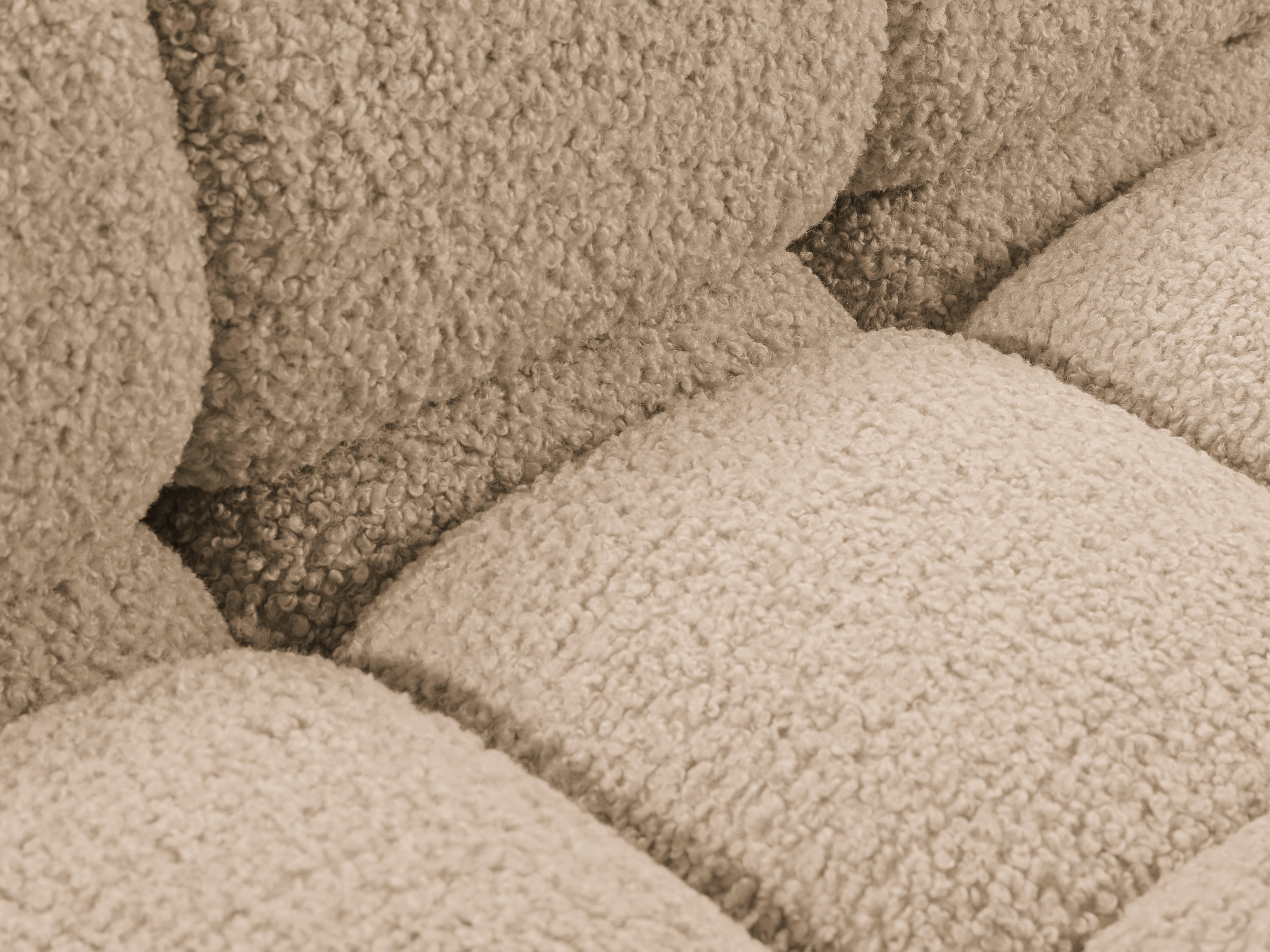 Sessel / Modul BELLIS sandfarbener Boucle