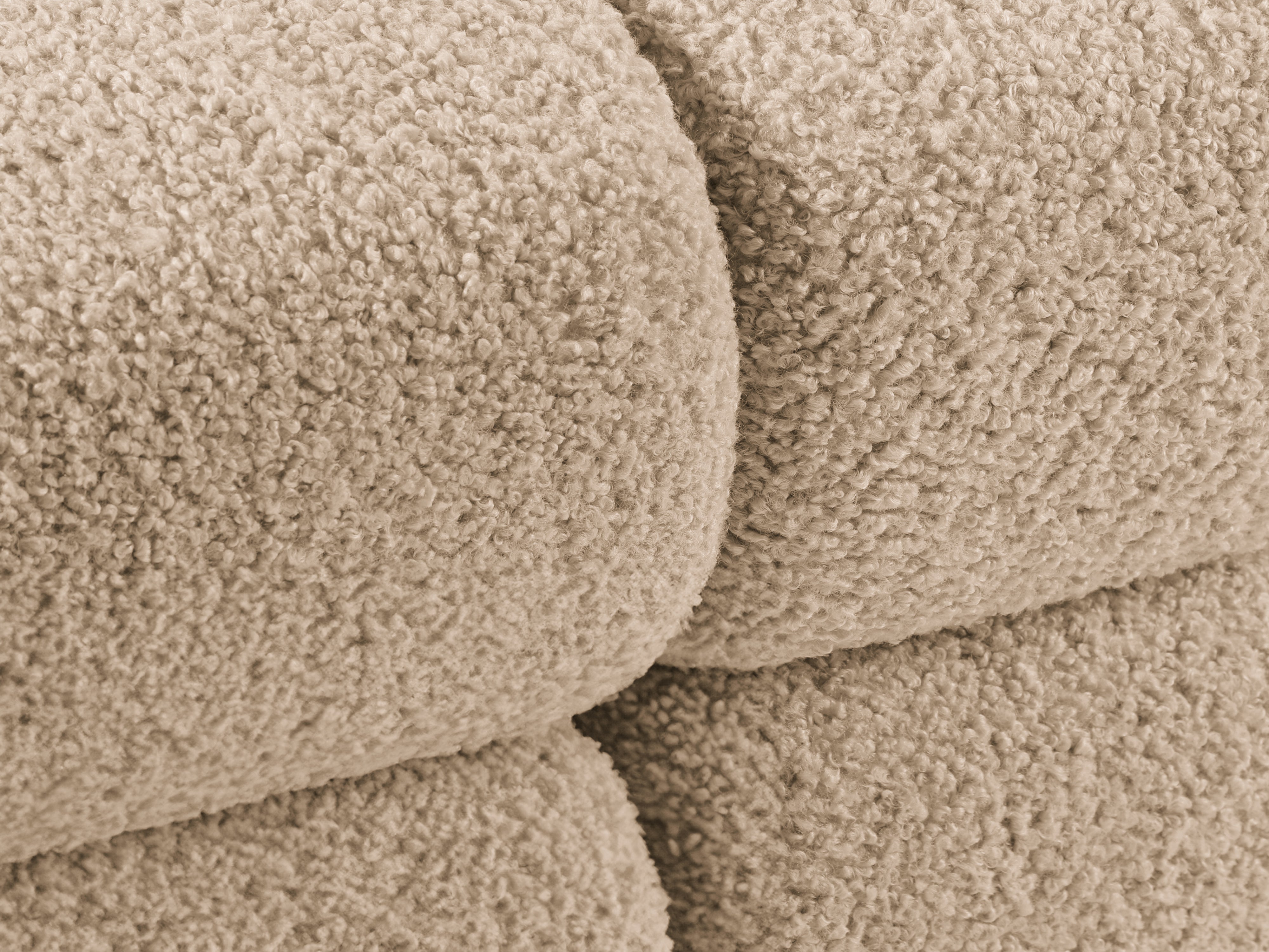 Sessel / Modul BELLIS sandfarbener Boucle