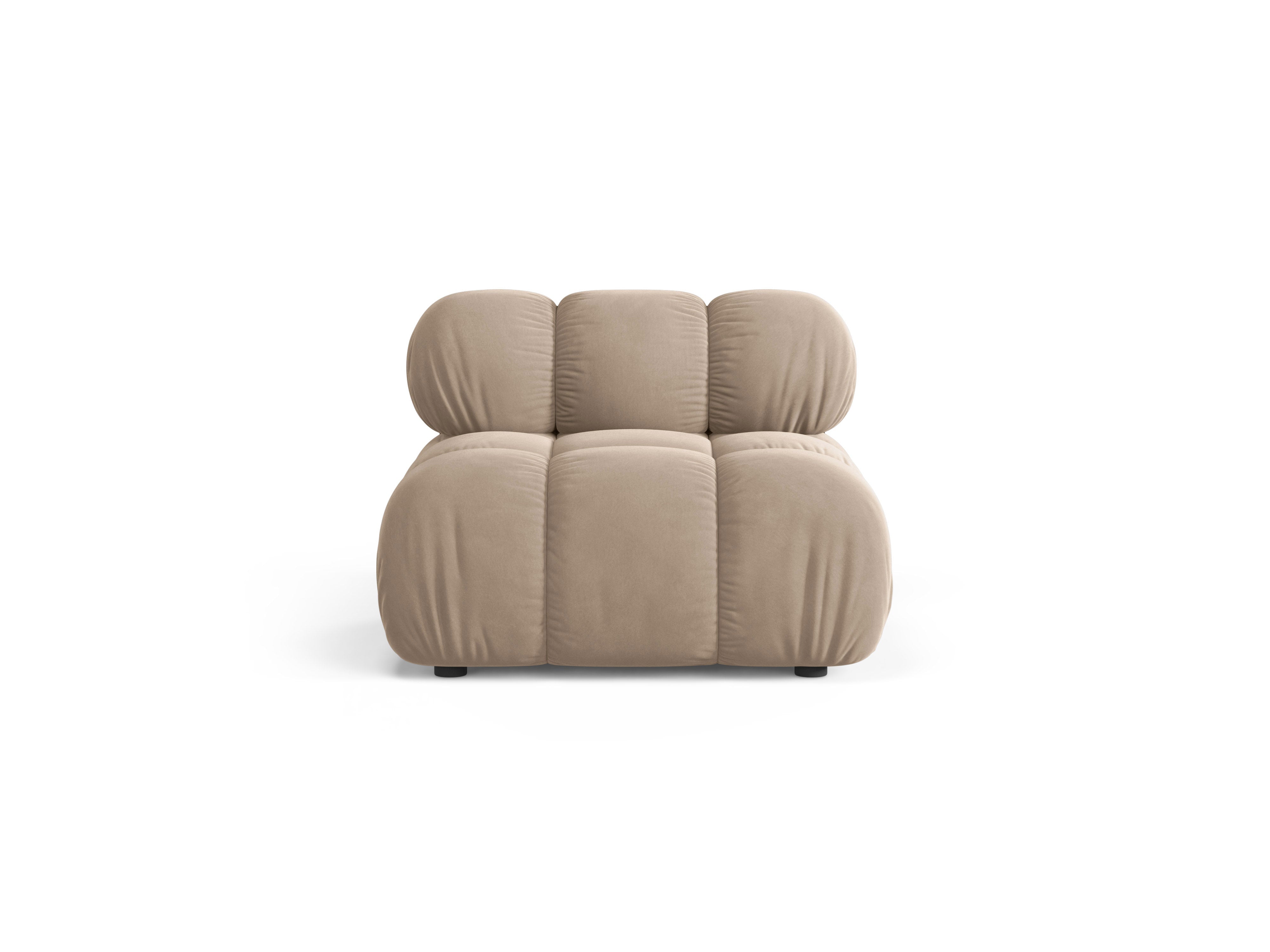Sessel / Modul BELLIS beige Samt