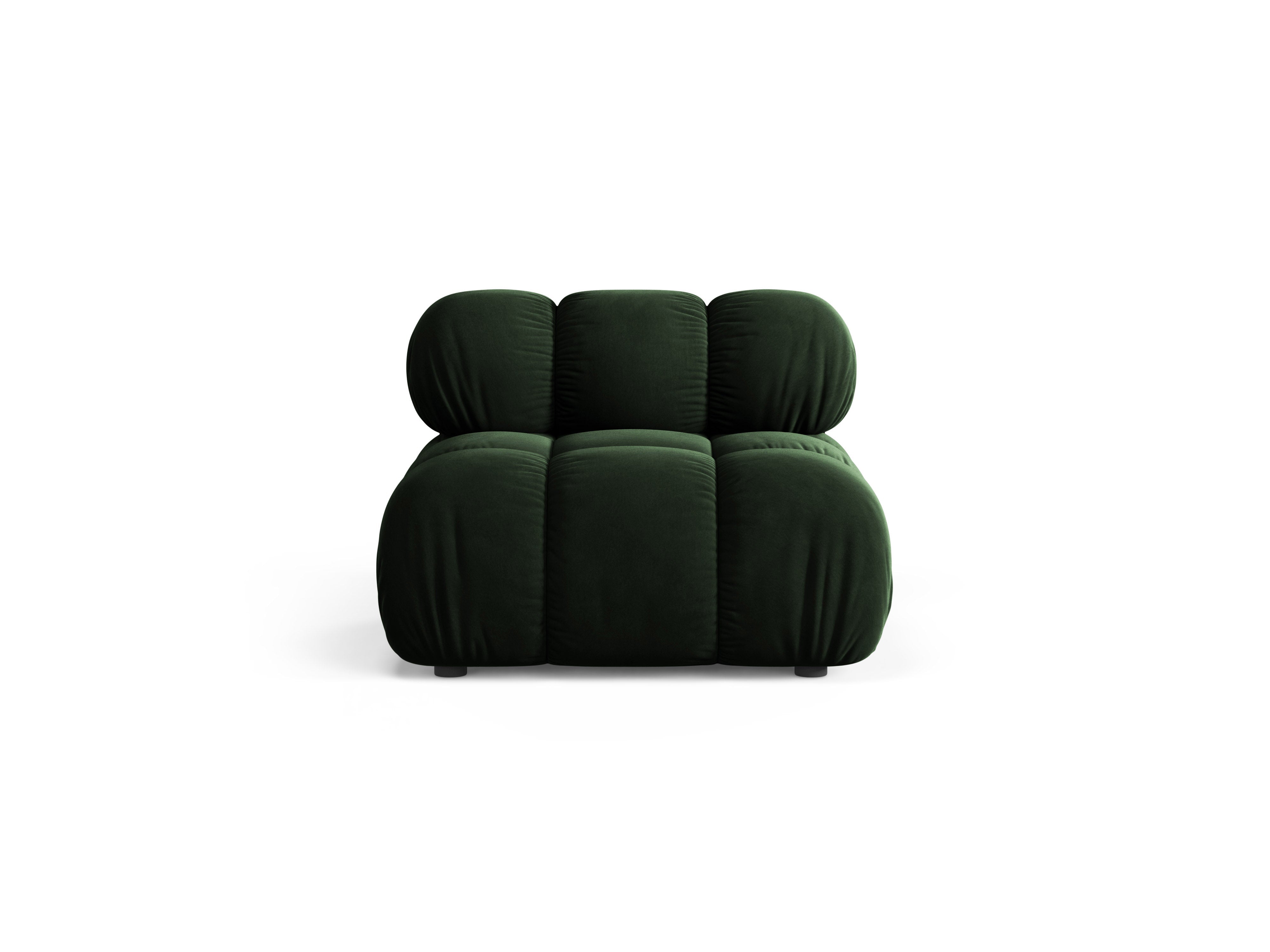 Sessel / Modul BELLIS in Flaschengrün Samt
