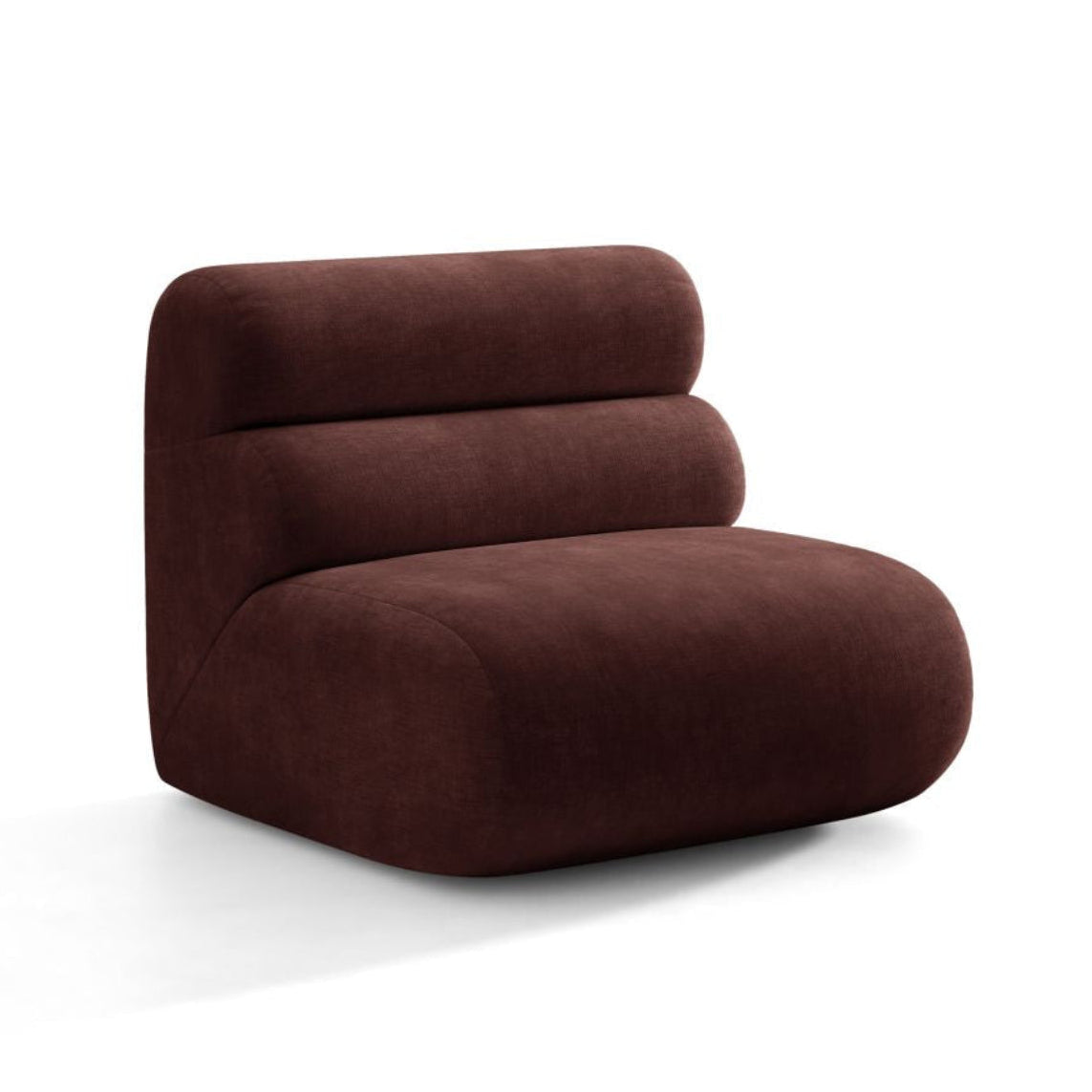 Sessel / Modul NEO in kirschrotem Chenille