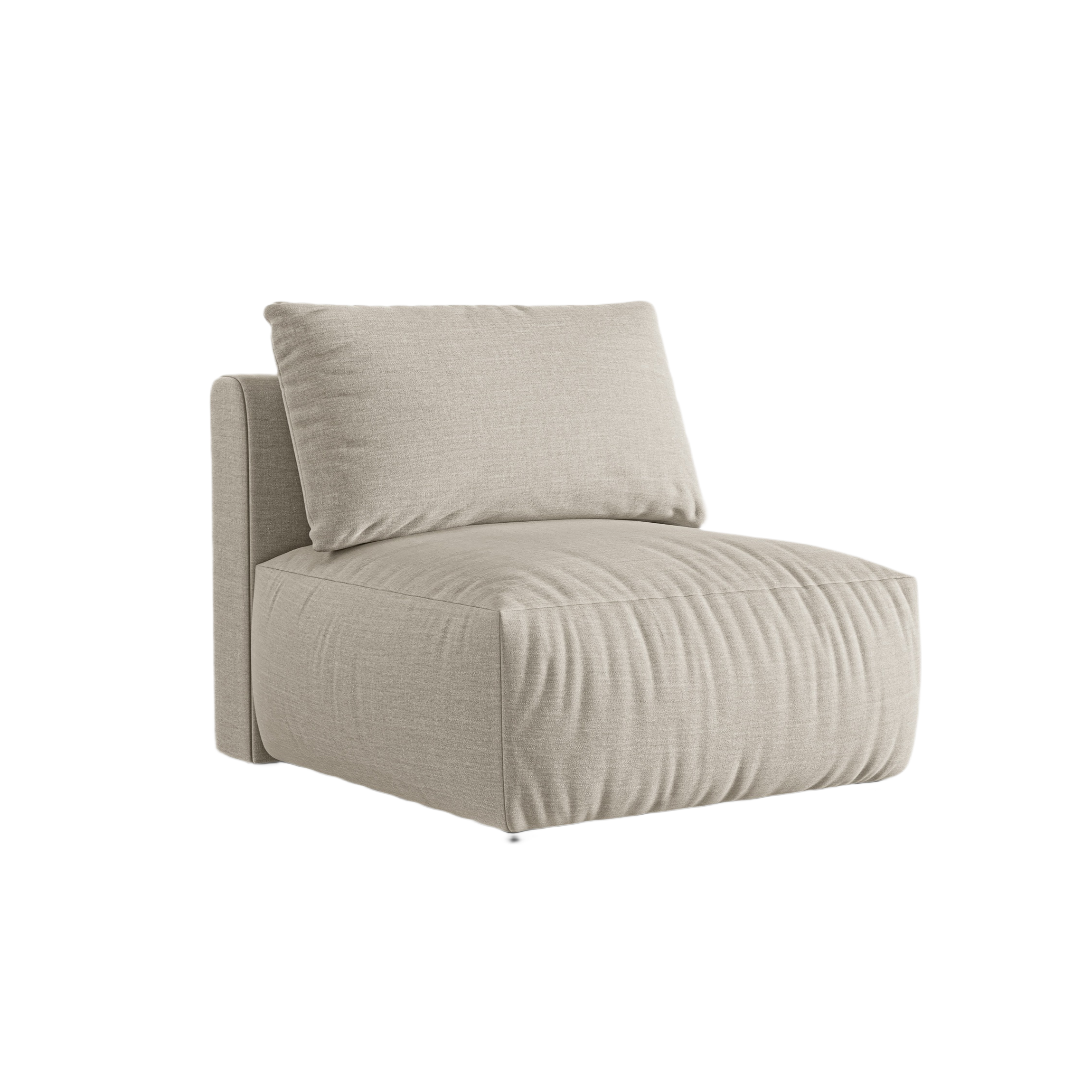 CHRIS Modular Sofa - Cream Chenille Center Element