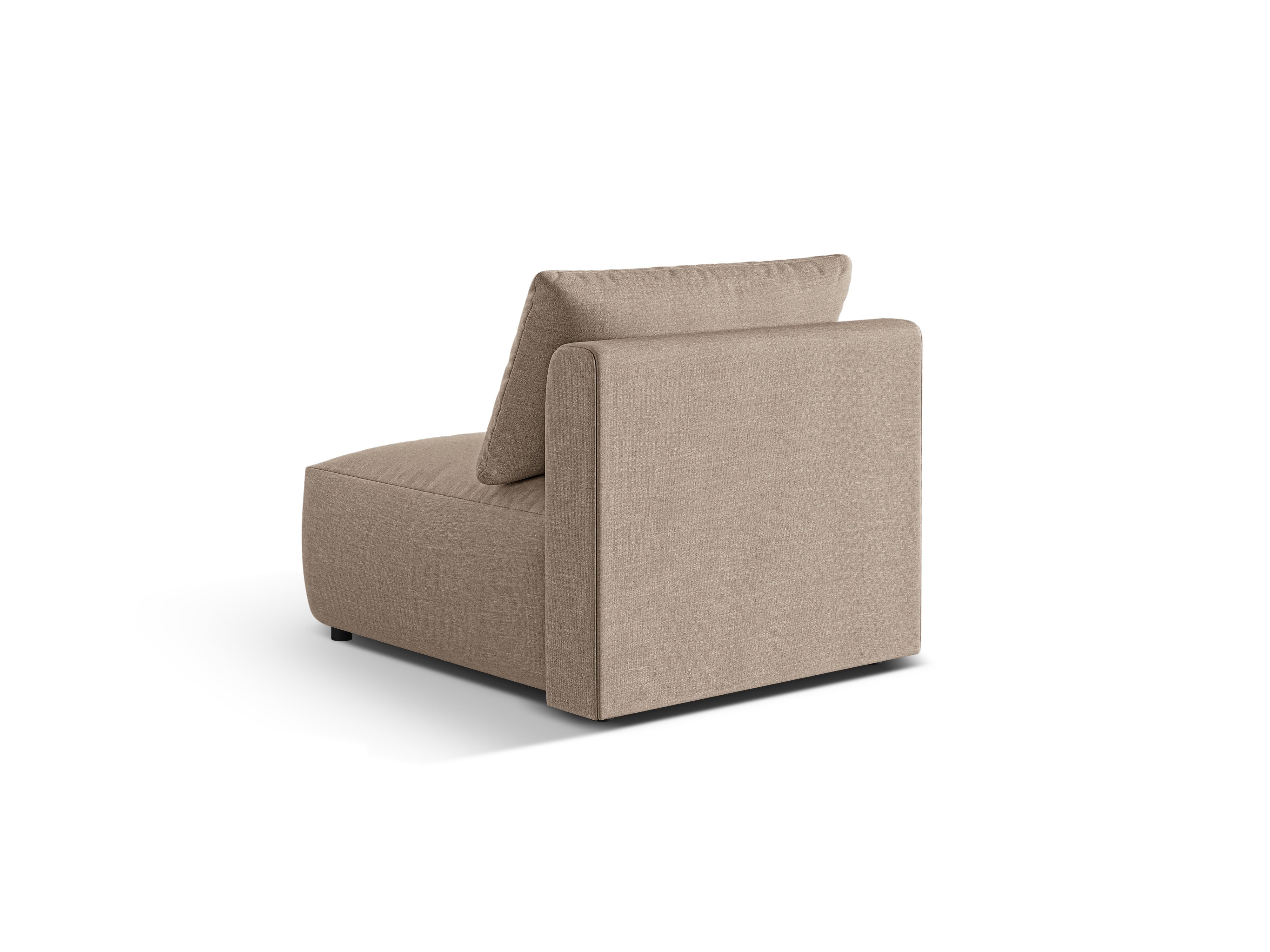 Modulsofa CHRIS - mittleres Element sandfarbener Chenille