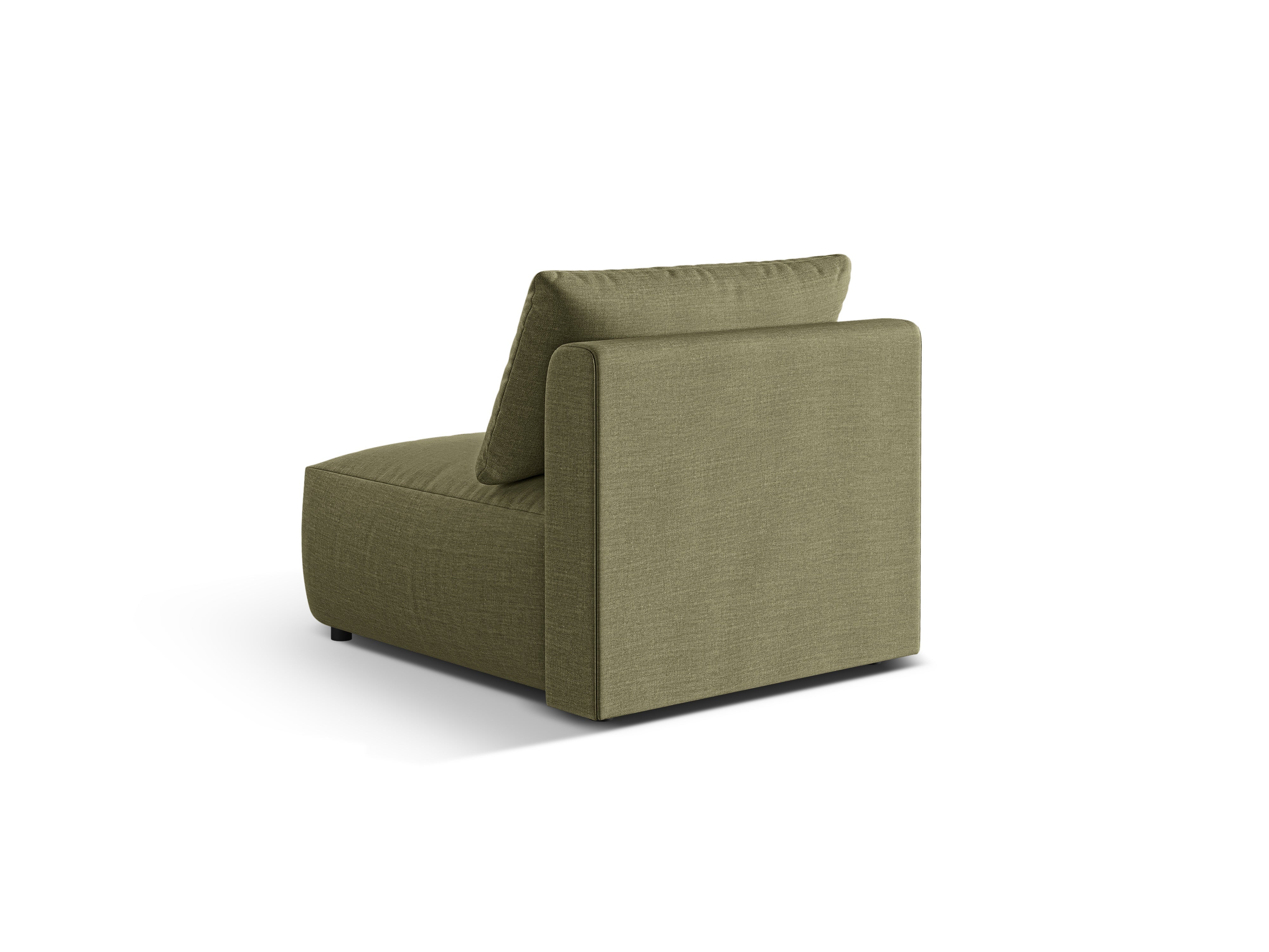 Modulares Sofa CHRIS - mittleres Element in grünem Chenille