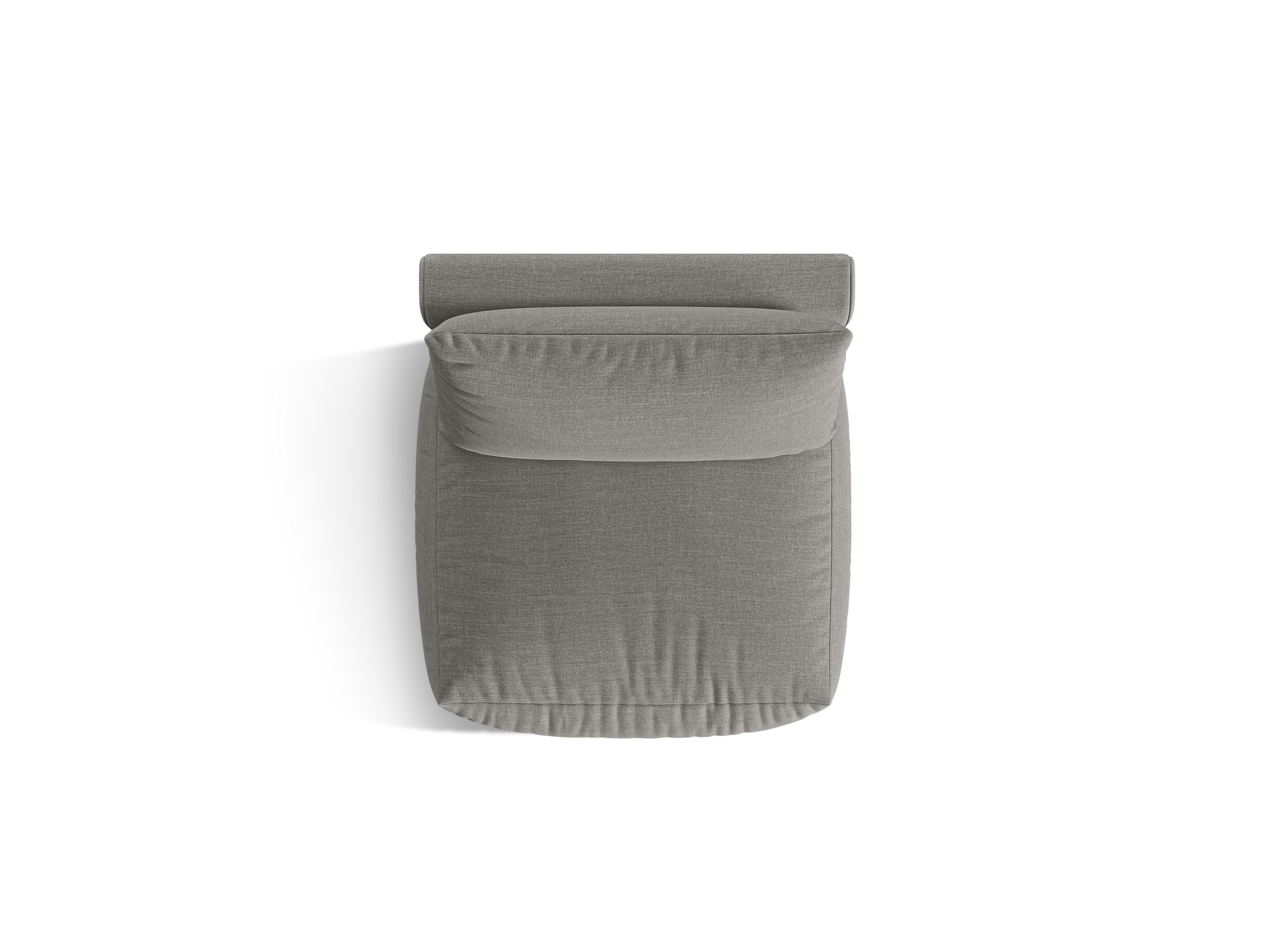 CHRIS modular sofa - central element gray chenille