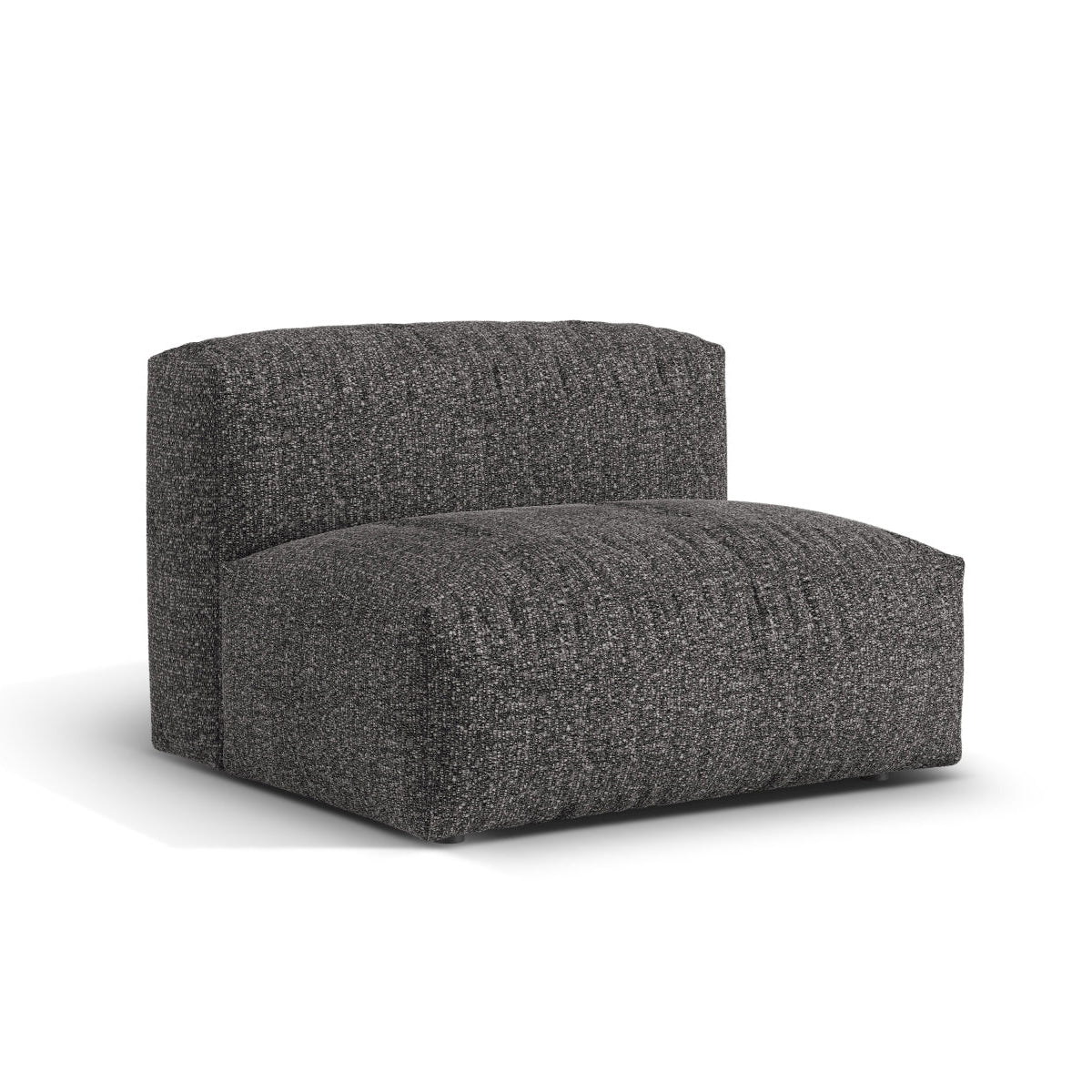 Moduł bez podłokietników MARTINA antracytowy boucle – ujęcie boczne