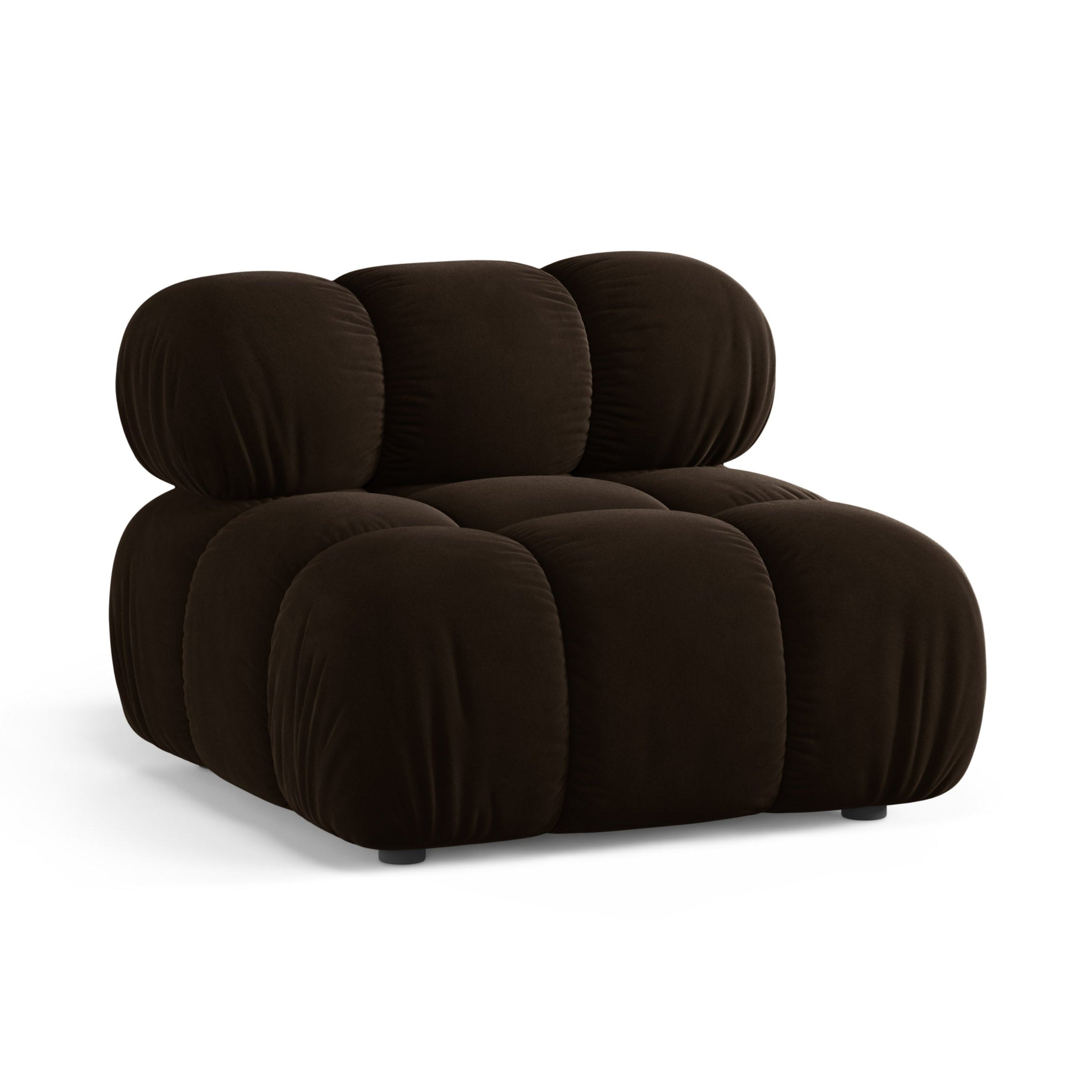 Sessel / Samtmodul BELLIS in Schokoladenfarbe