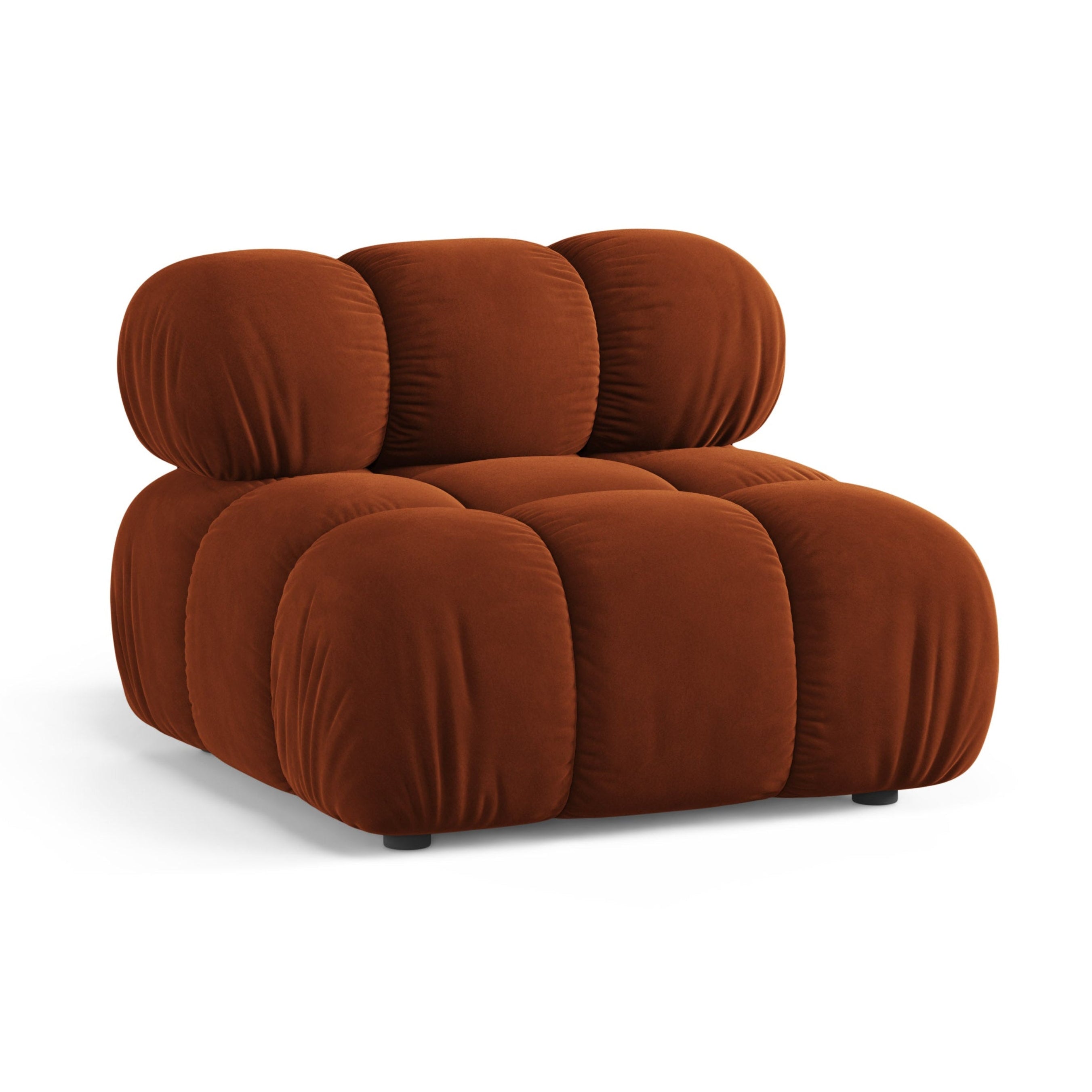 Sessel / Samtmodul BELLIS ziegelrot