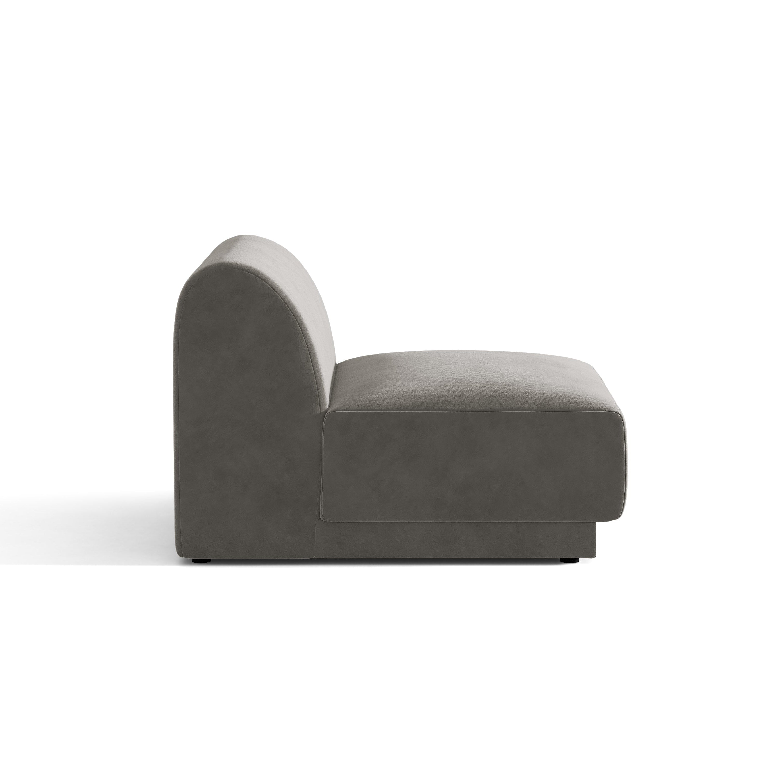 Sessel / Samtmodul MILEY hellgrau