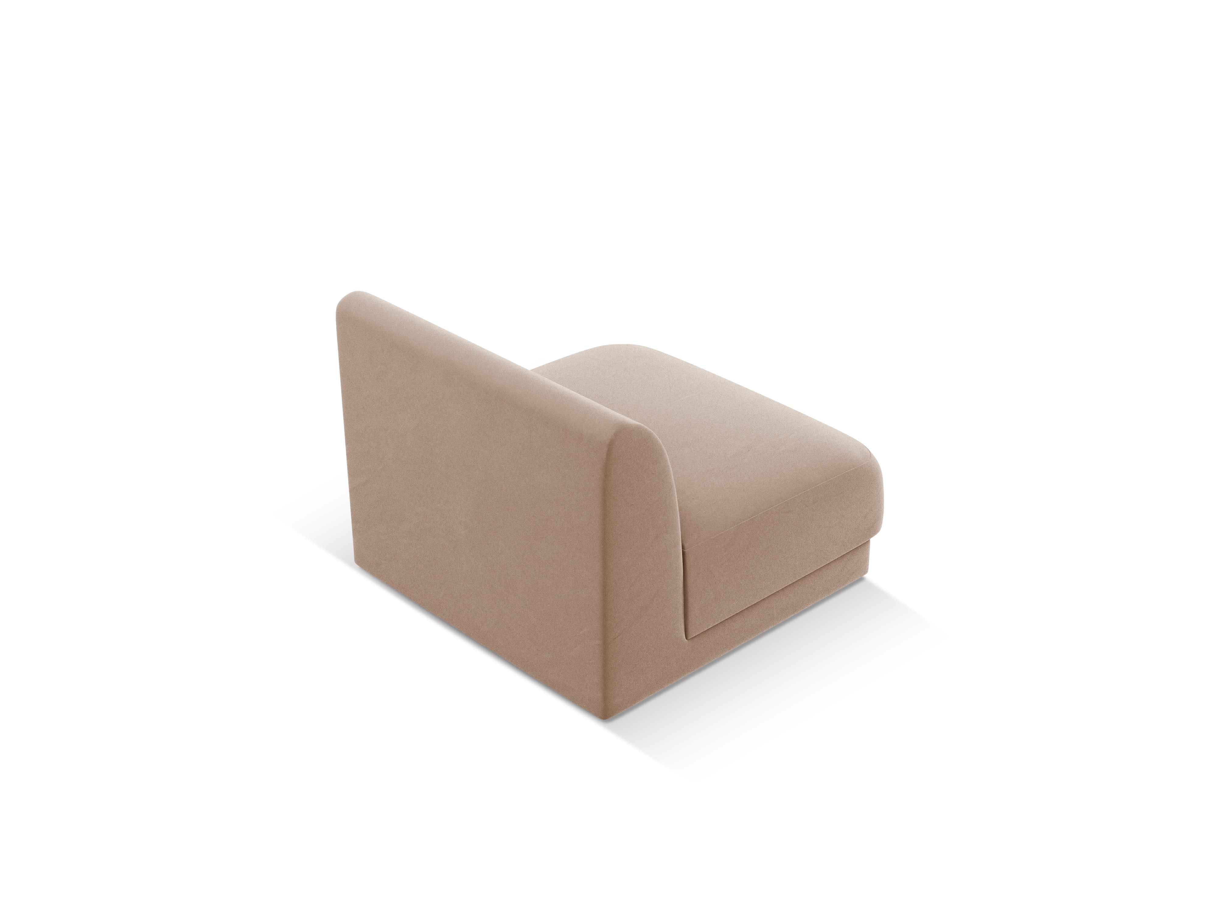 Armchair / velvet module MILEY cappuccino