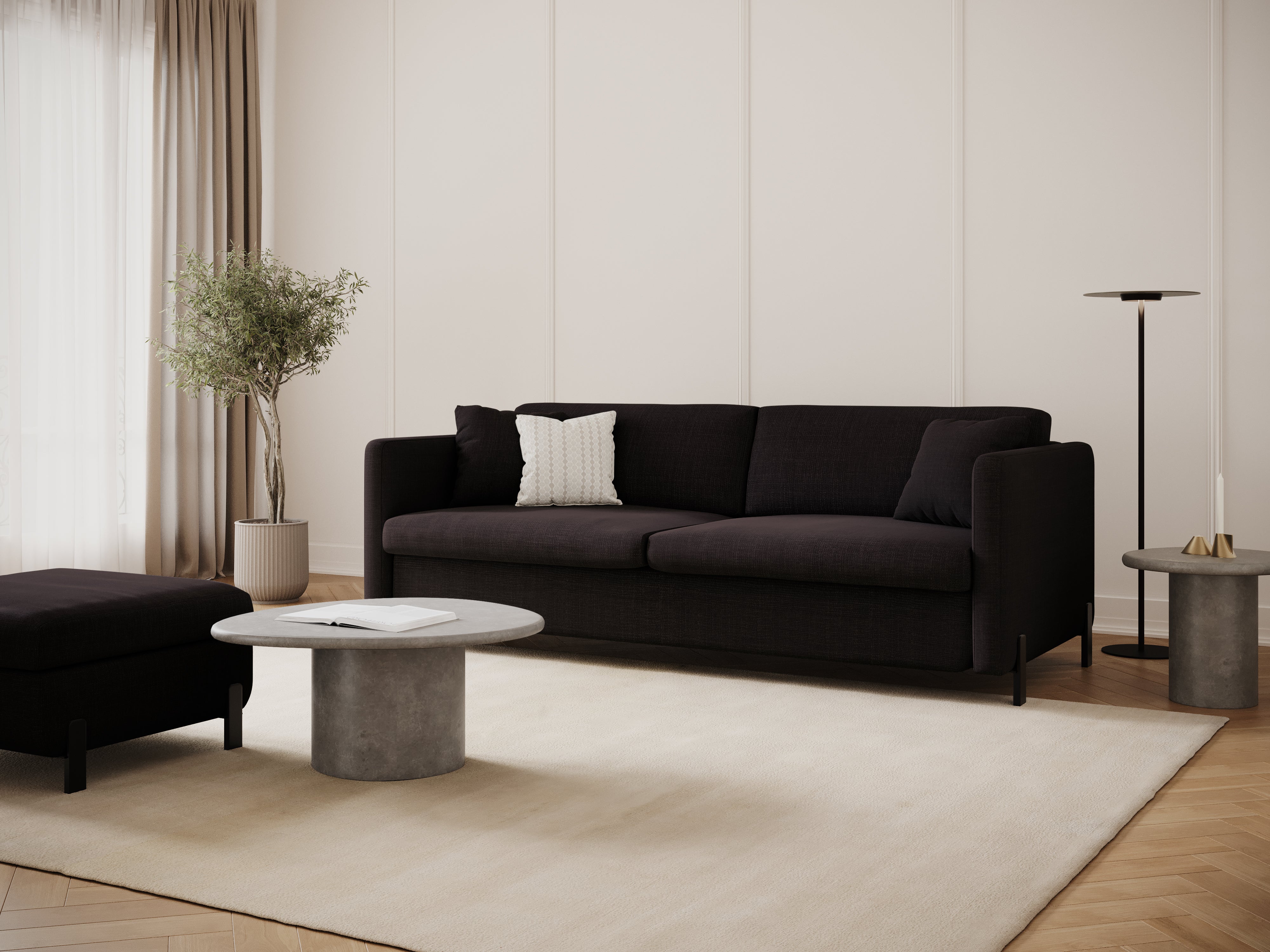 Sofa mit Bettfunktion, "Gloria", 2 Sitze, Dunkelgrau, 182x102x80
In Europa gemacht