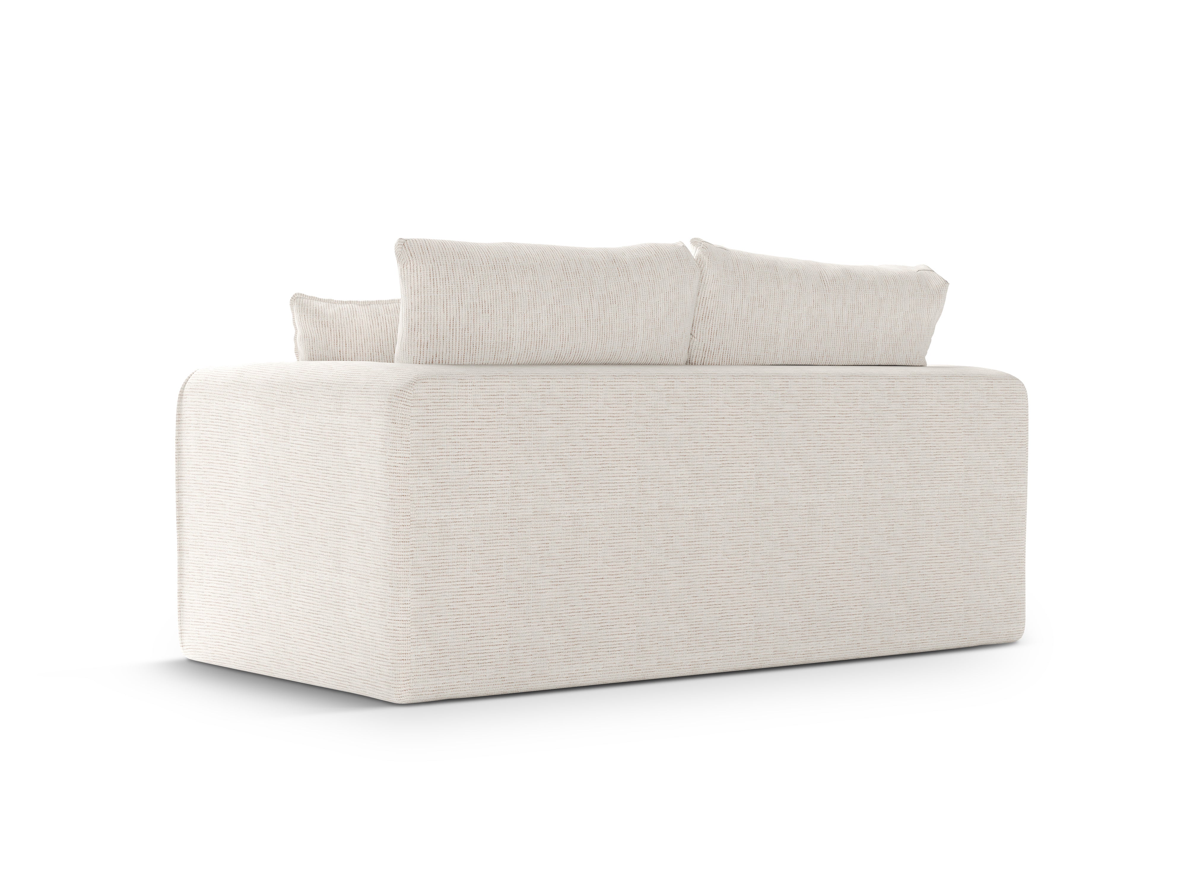 Sofa 2-sitzig mit Schlaffunktion LIDO hellbeige Melange