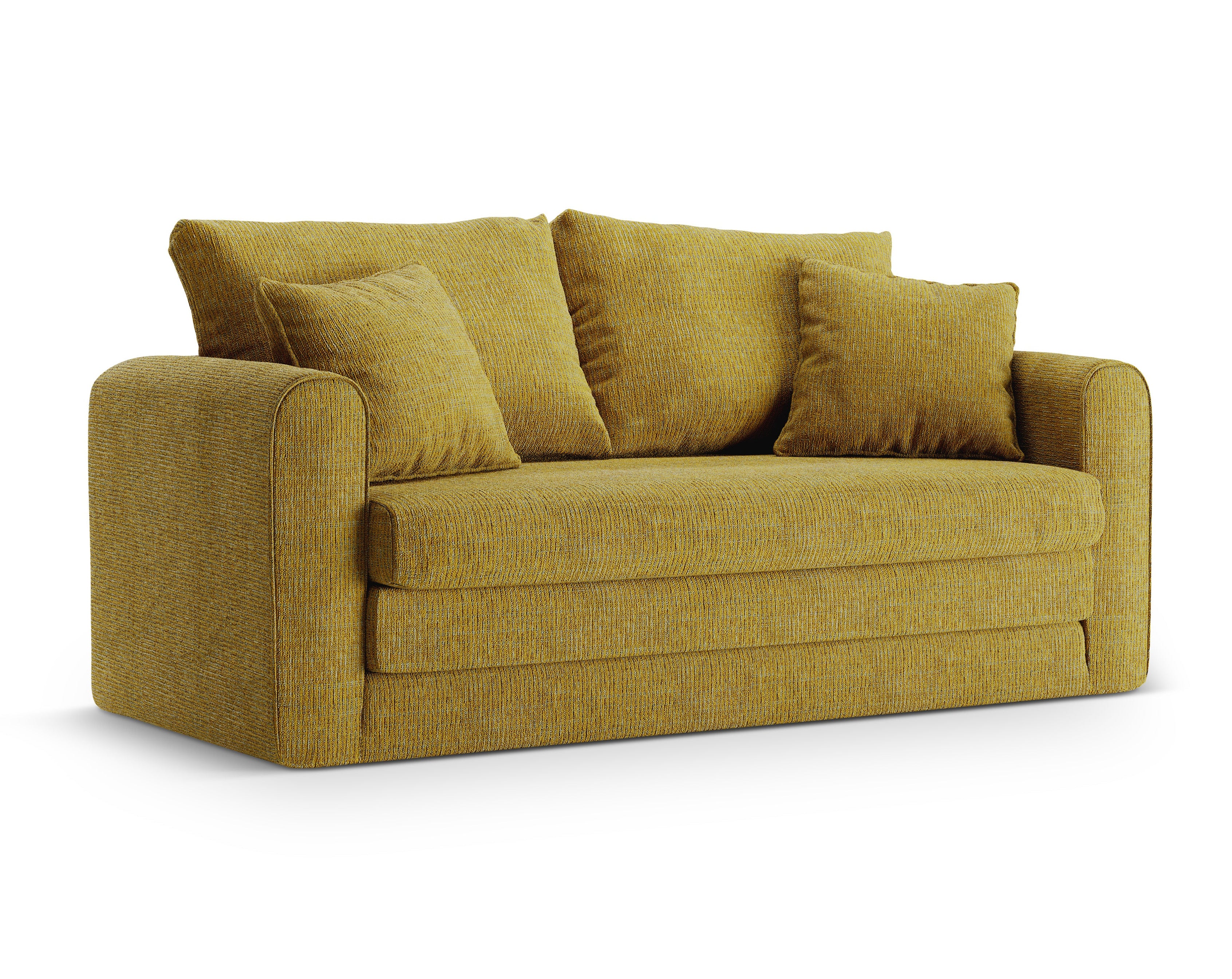 Sofa 2-Sitzer mit Schlaffunktion LIDO Sonnenblumen-Melange