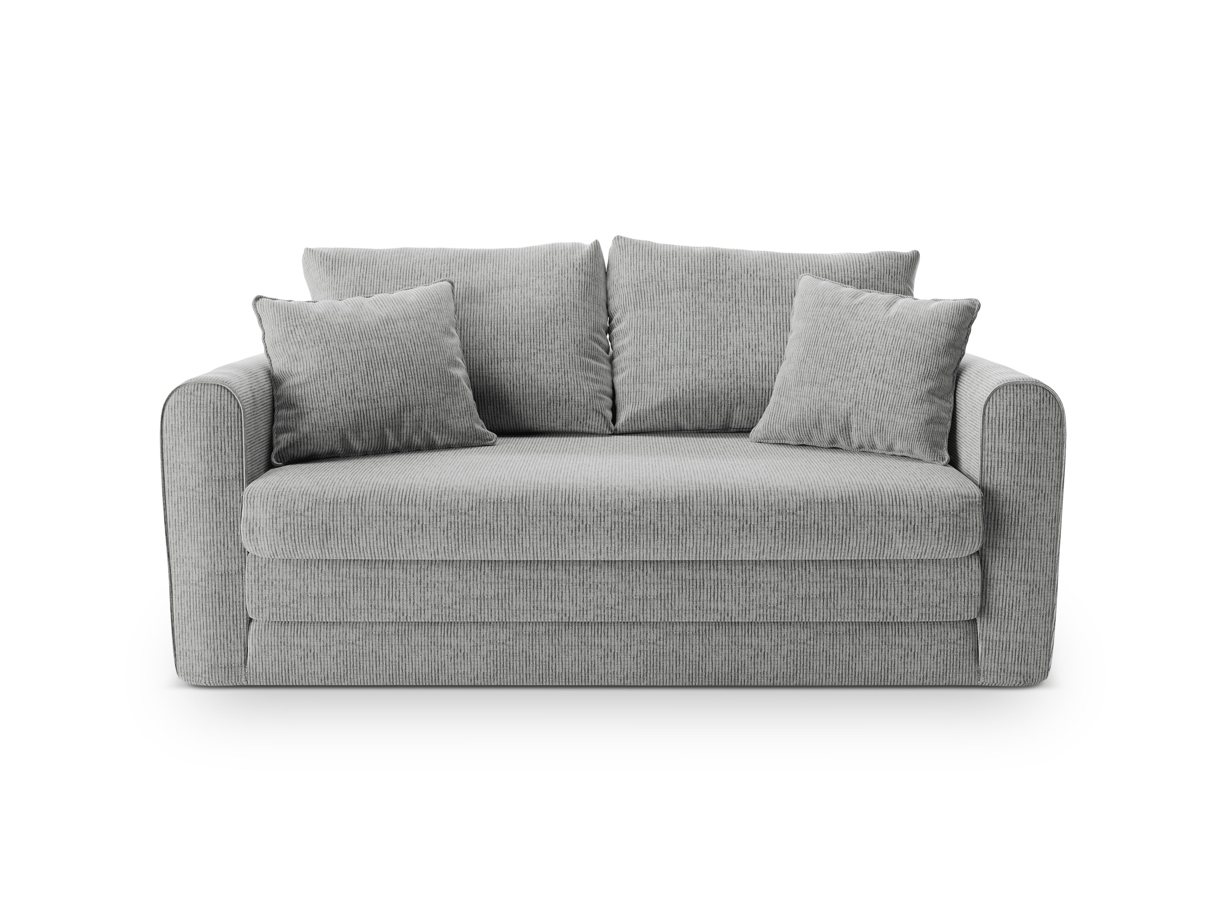Sofa 2-Sitzer mit Schlaffunktion LIDO warmes graues Melange