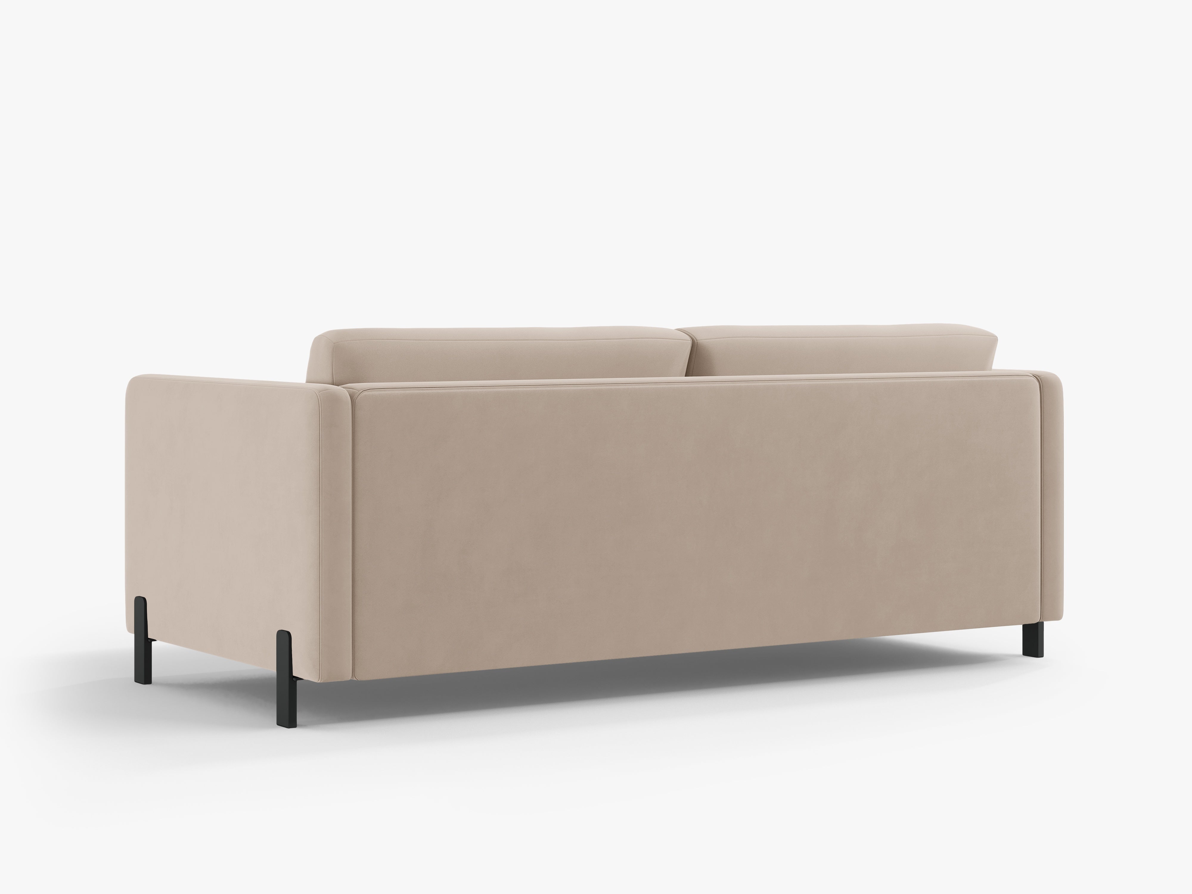 Velvet Sofa with Bed Function, "Gloria", 2 Seats, Beige, 182x102x80
Made in Europe