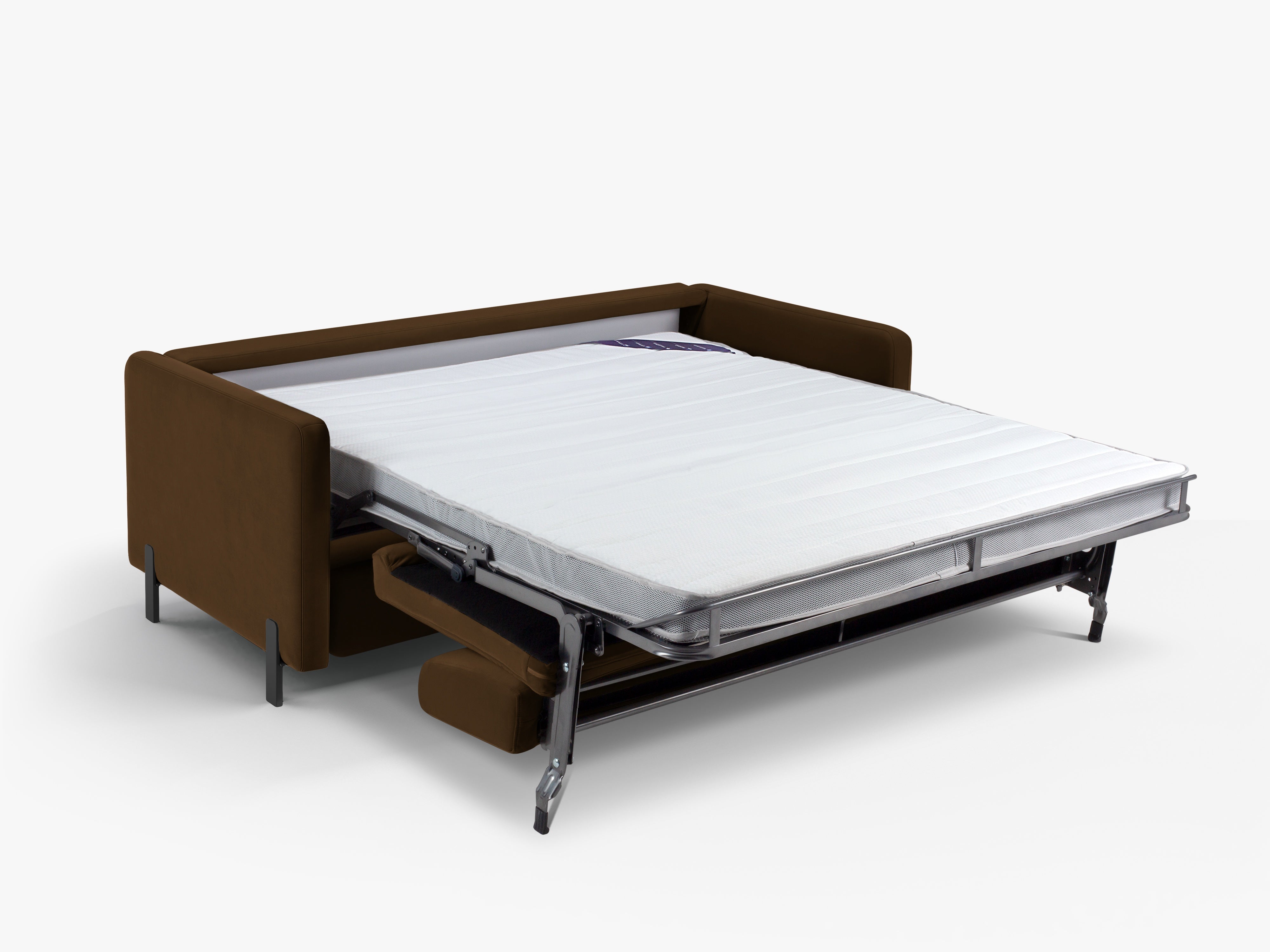 Velvet Sofa with Bed Function, "Gloria", 2 Seats, Chocolate, 182x102x80
Made in Europe