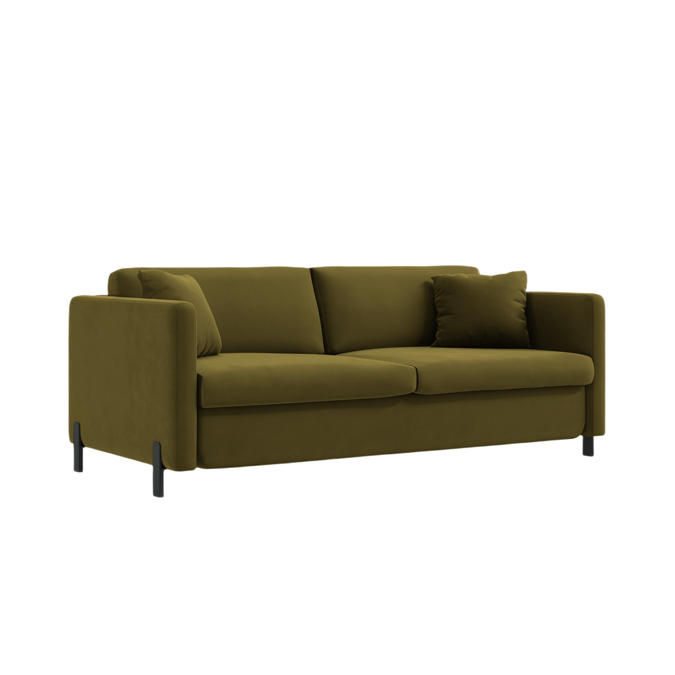 Velvet Sofa with Bed Function, "Gloria", 2 Seats, Green, 182x102x80
Made in Europe