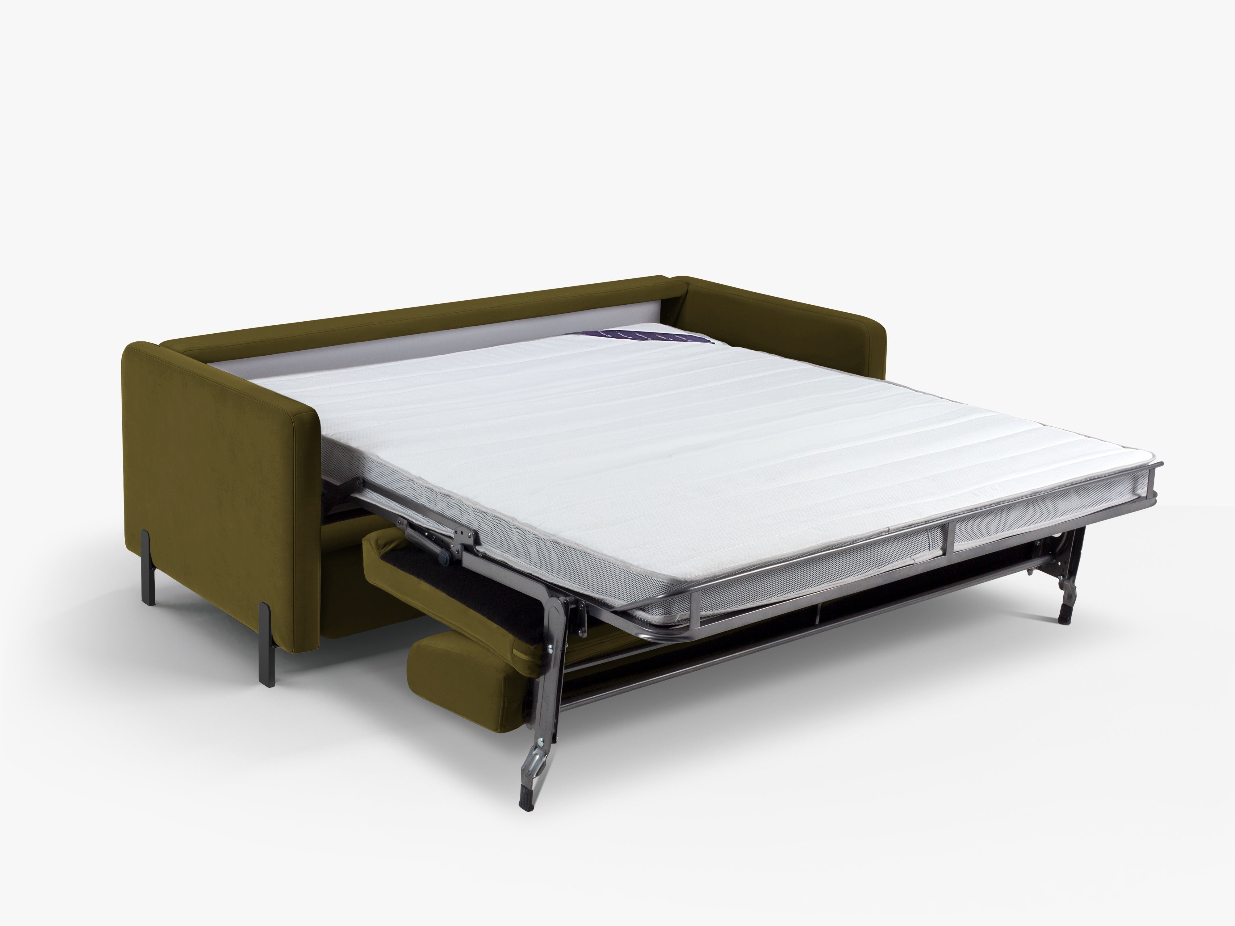 Velvet Sofa with Bed Function, "Gloria", 2 Seats, Green, 182x102x80
Made in Europe