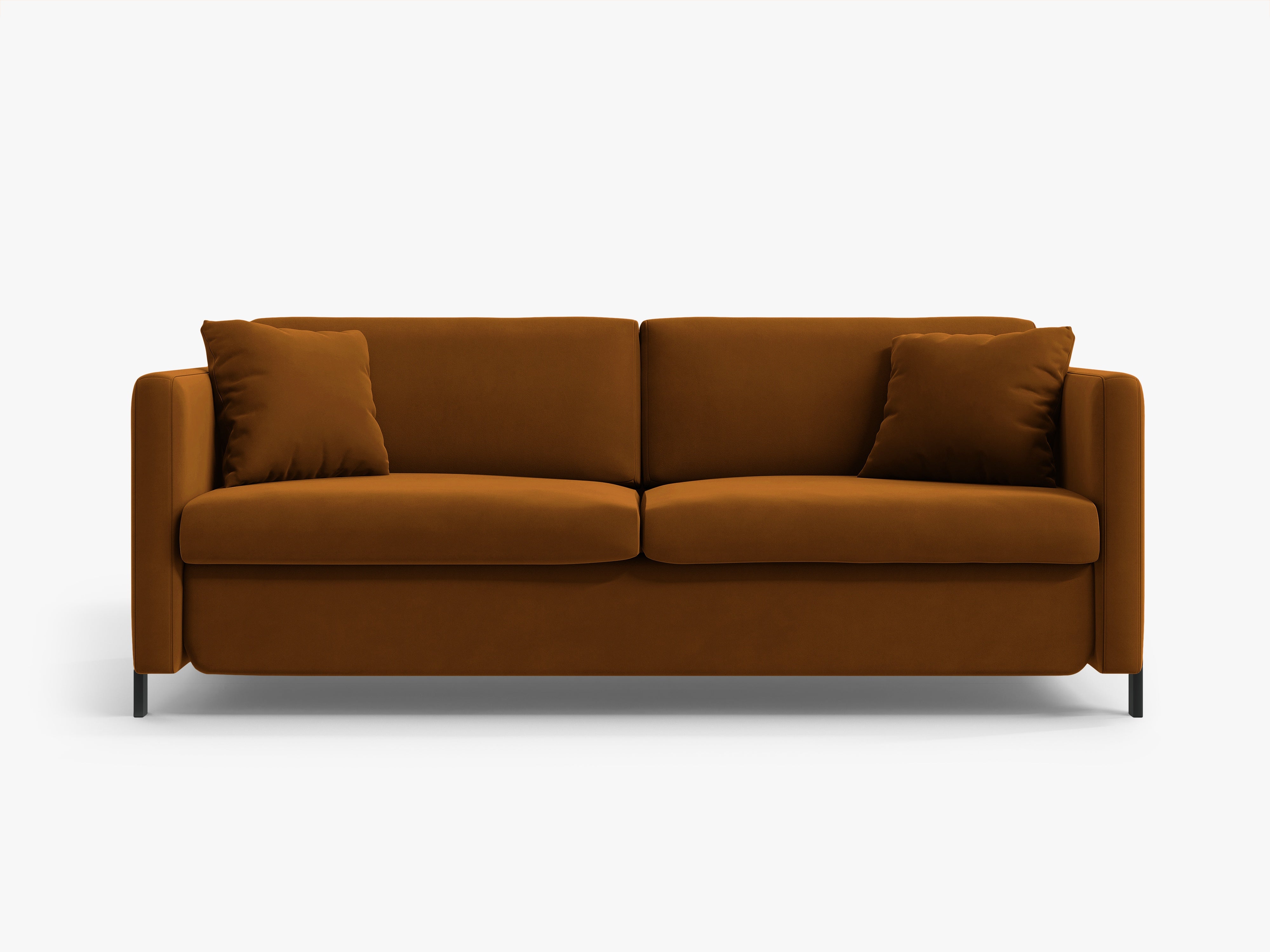Velvet Sofa with Bed Function, "Gloria", 2 Seats, Brown, 182x102x80
Made in Europe