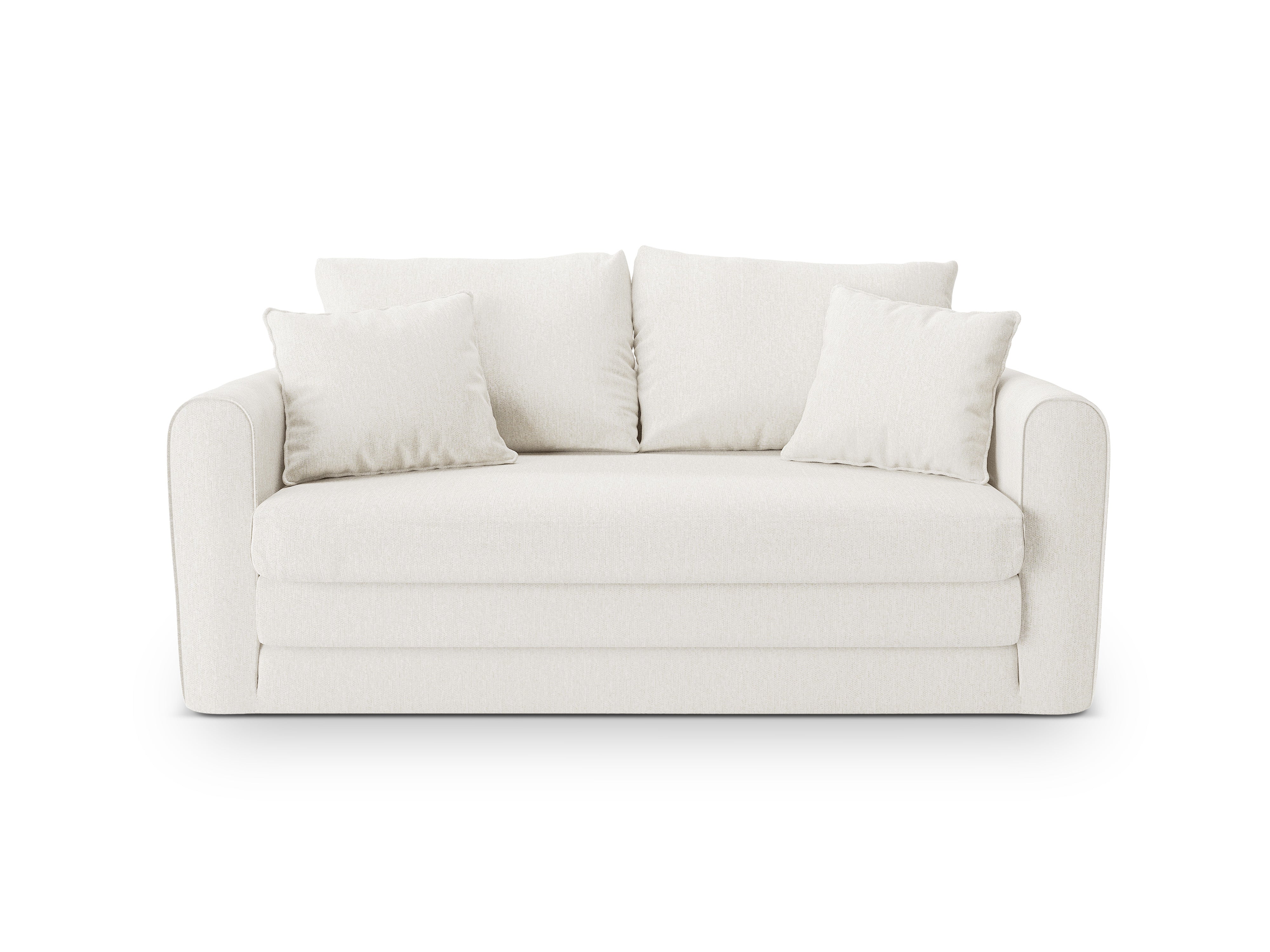 Sofa 2-Sitzer mit Schlaffunktion LIDO Elfenbein